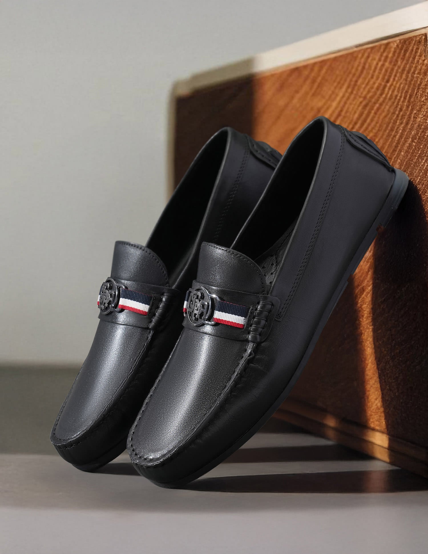 Men Astian Solid Loafers Black - U.S. Polo Assn. India | Large