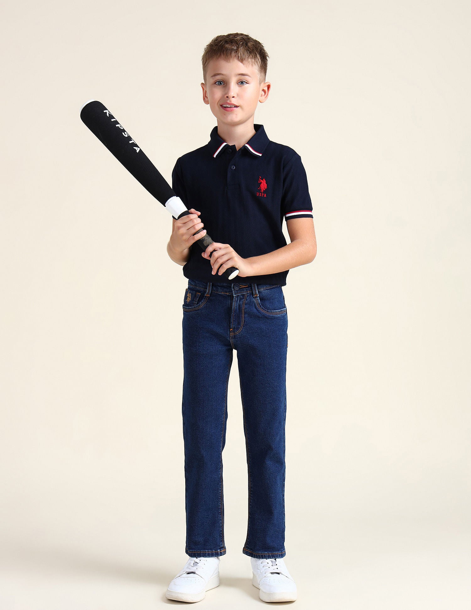 Relaxed Fit Dark Washed Jeans