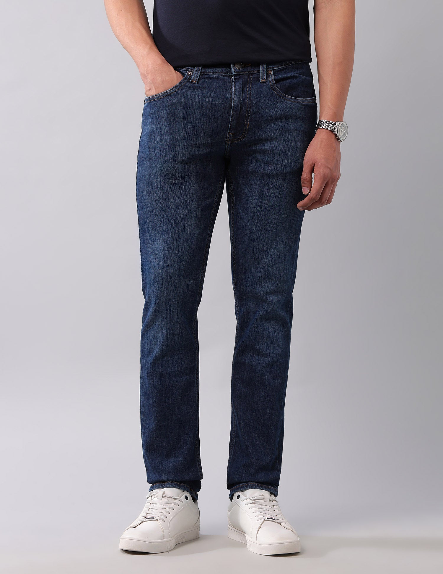 Regallo Skinny Fit Blue Jeans Blue - U.S. Polo Assn. India | Large