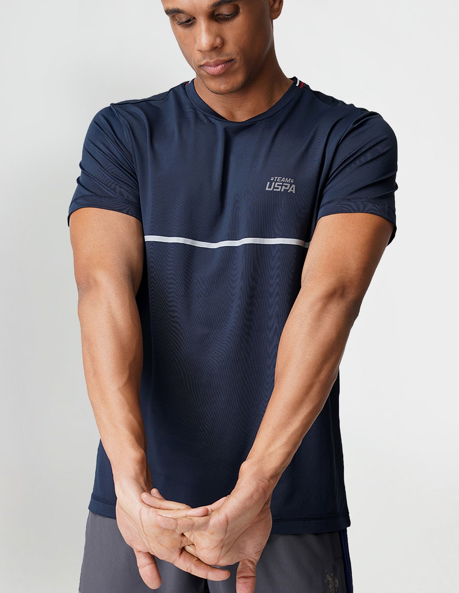 Reflective Logo Crew Neck I715 Lounge T-Shirt - Pack Of 1 Navy - U.S. POLO ASSN. | Large