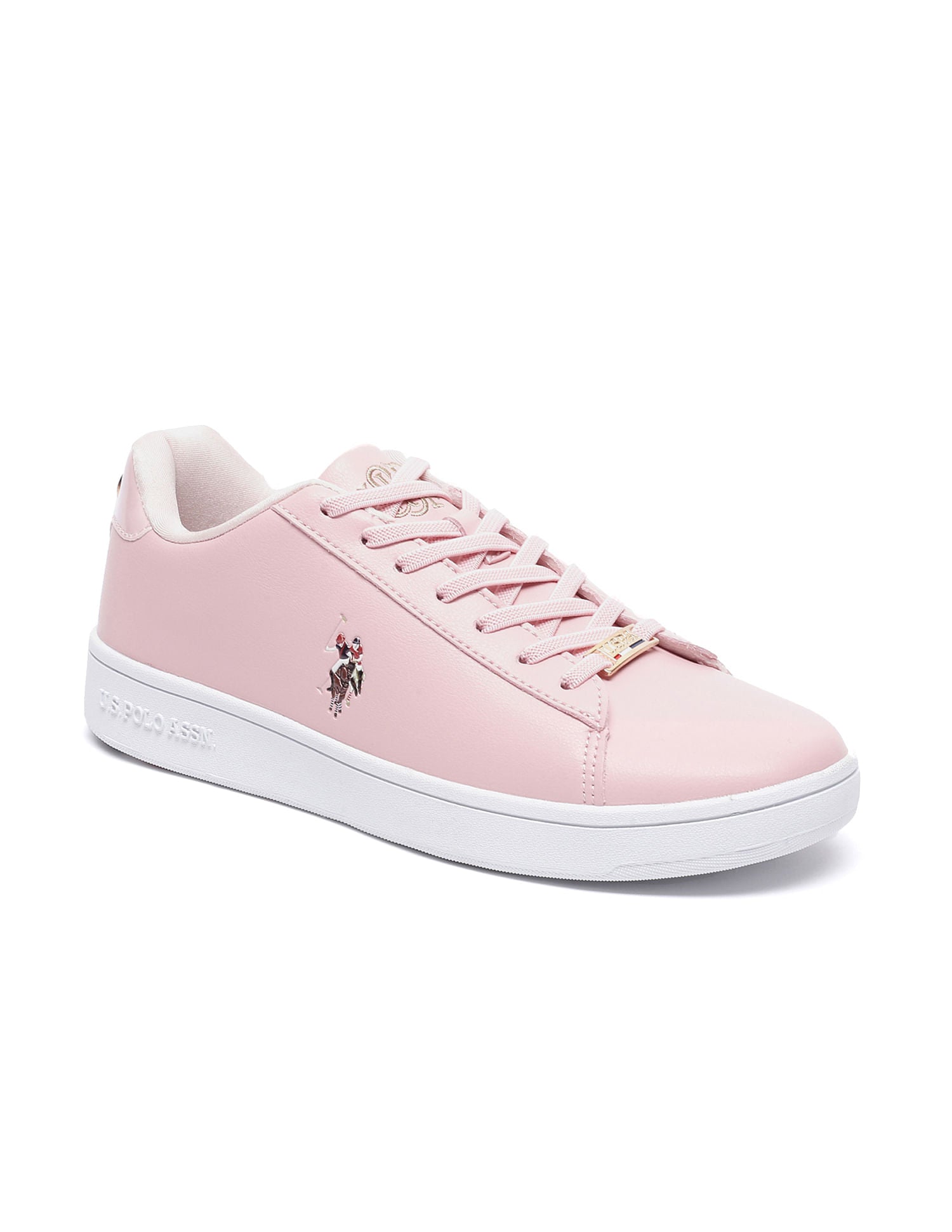 Women Metallic Logo Rylee 2.0 Sneakers Light Pink - U.S. POLO ASSN. | Large