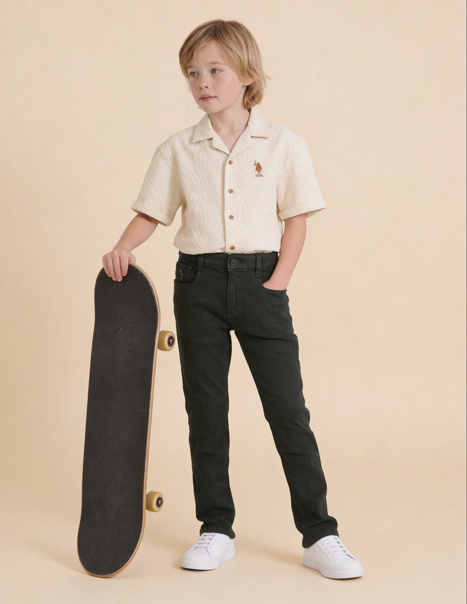 Mid Rise Slim Fit Jeans Olive - U.S. Polo Assn. India | Large