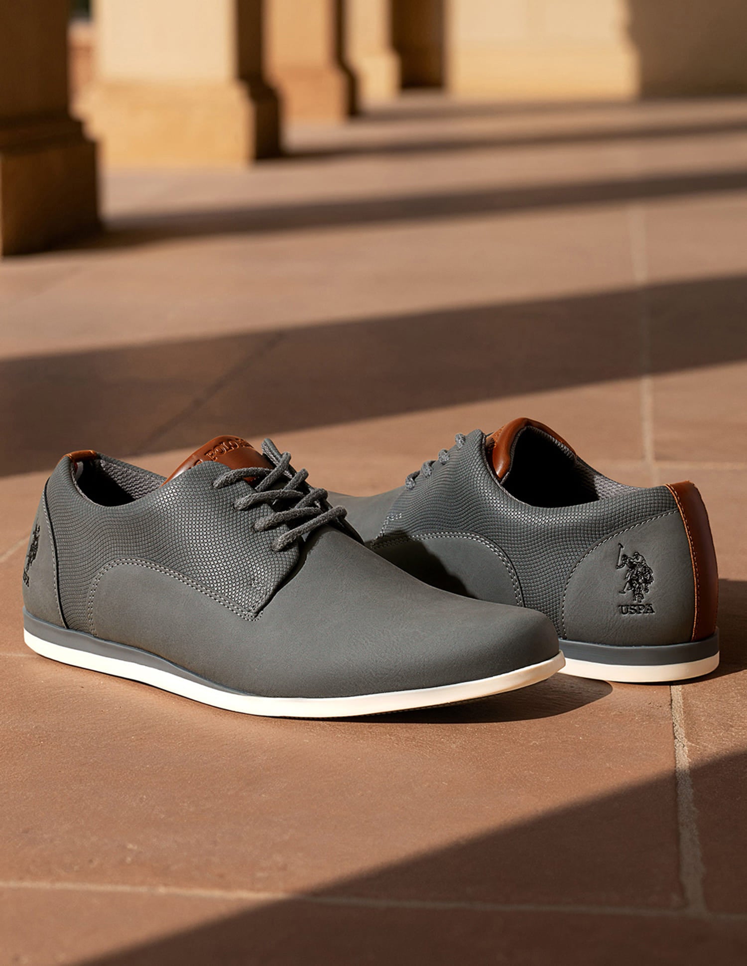 Men Clest 2.0 Solid Shoes Charcoal Grey - U.S. Polo Assn. India | Large