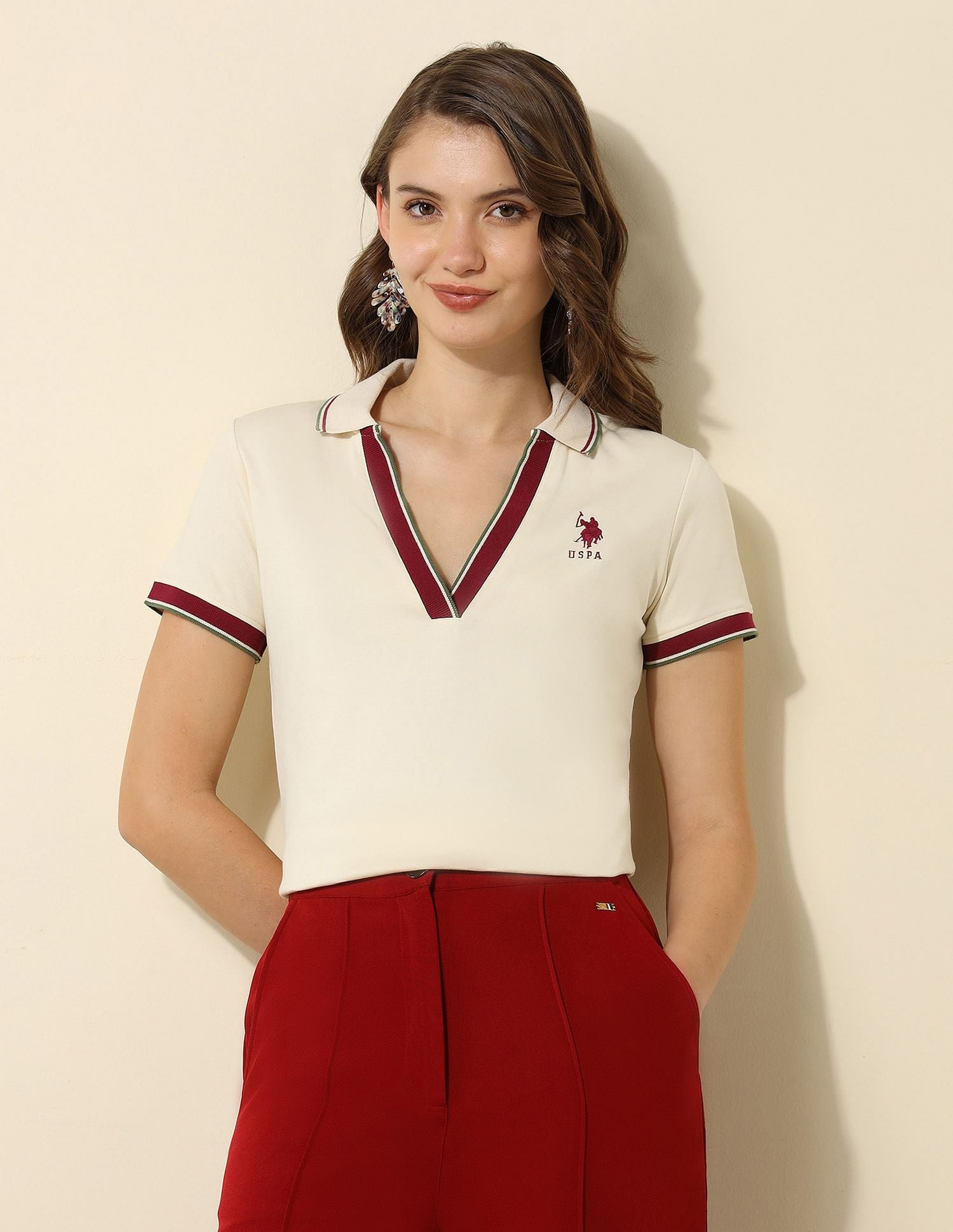 Tipped Collar Regular Fit Polo Shirt