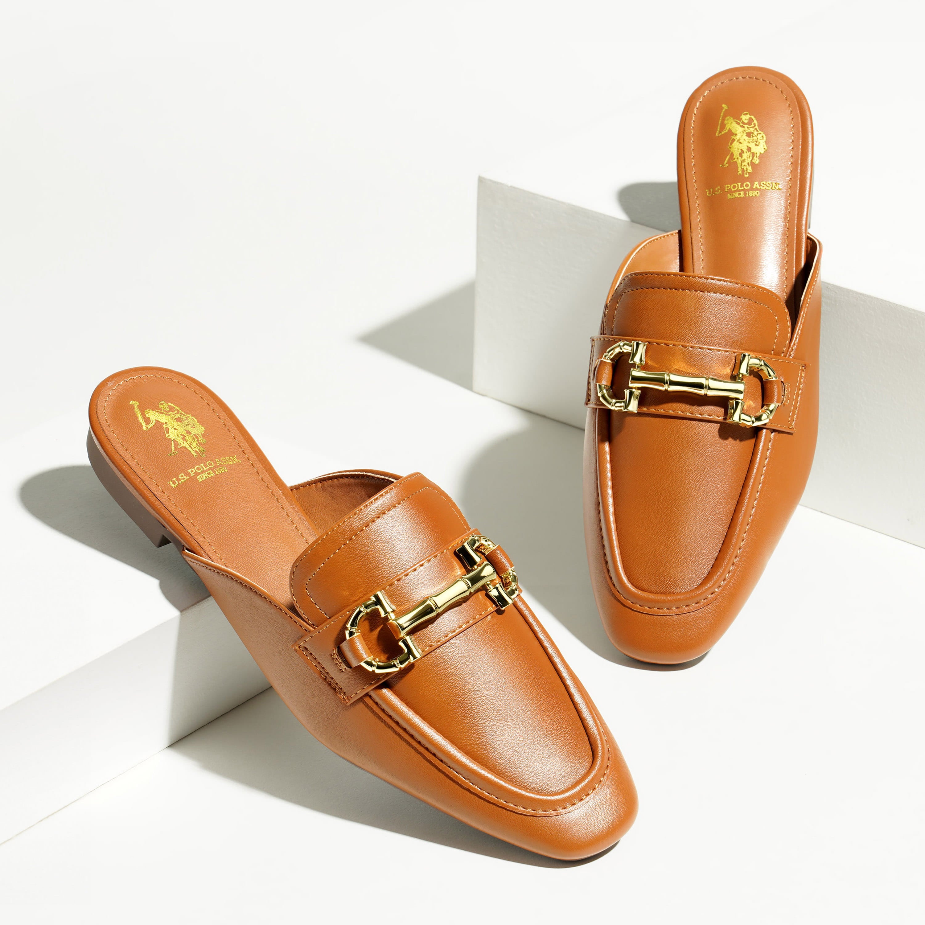 Tecla Tan Mule Tan - U.S. Polo Assn. India | Large