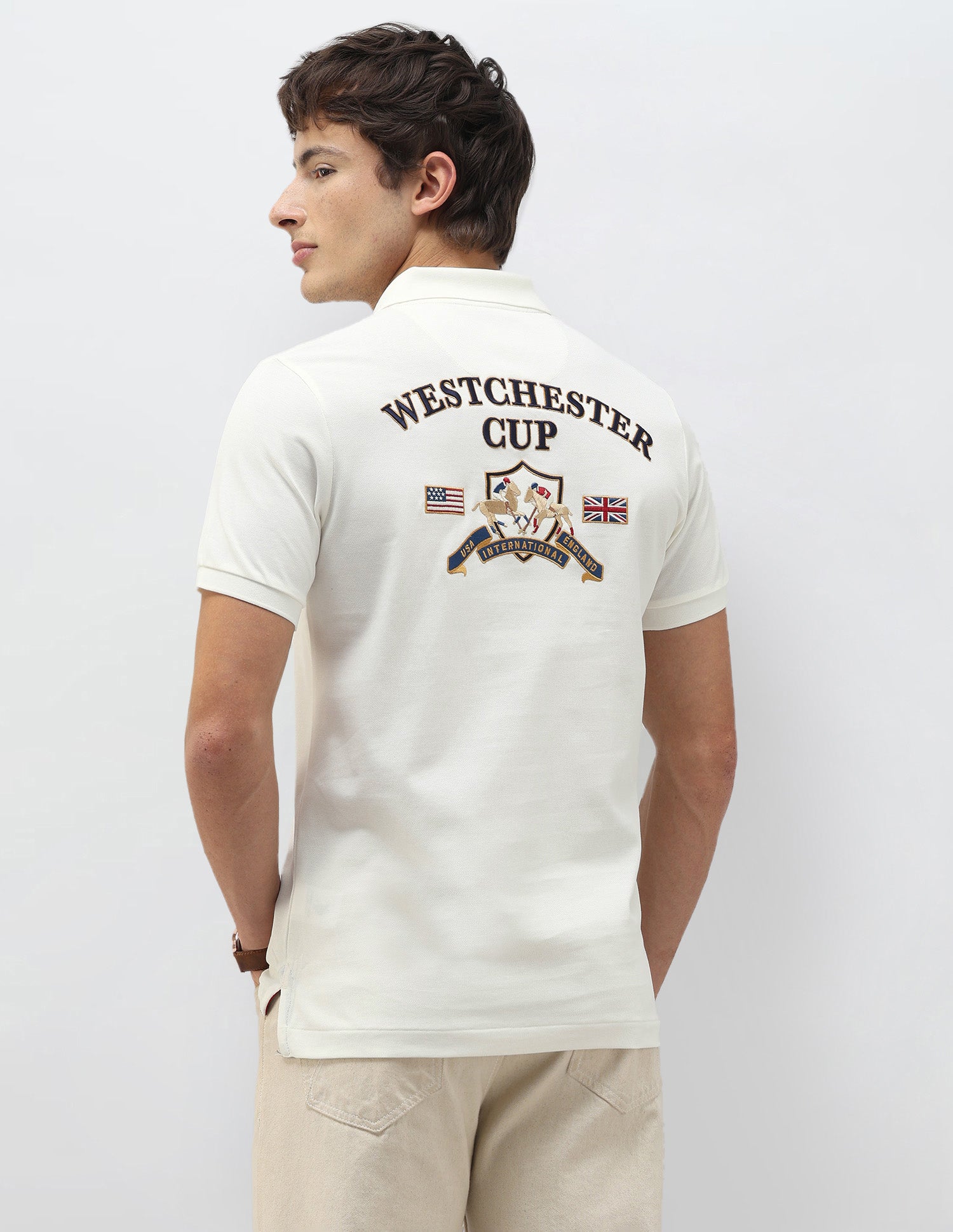 New Port Marina Brand Embroidered Polo Shirt