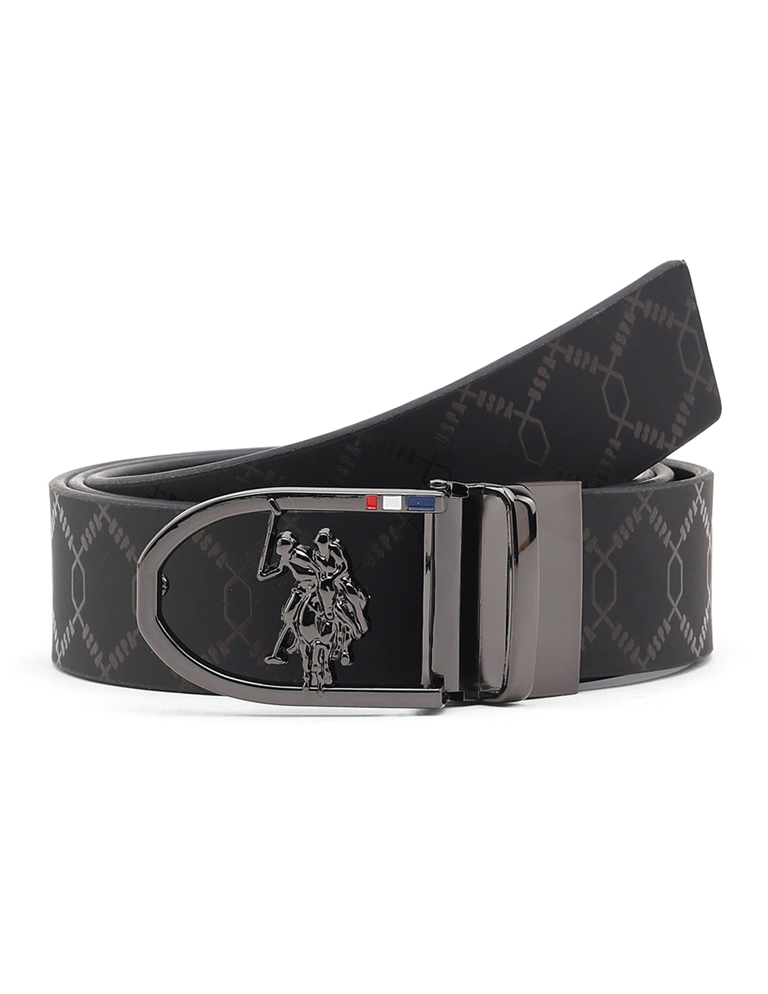 Alaric Geometric Reversible Belt Multi2 - U.S. Polo Assn. India | Large