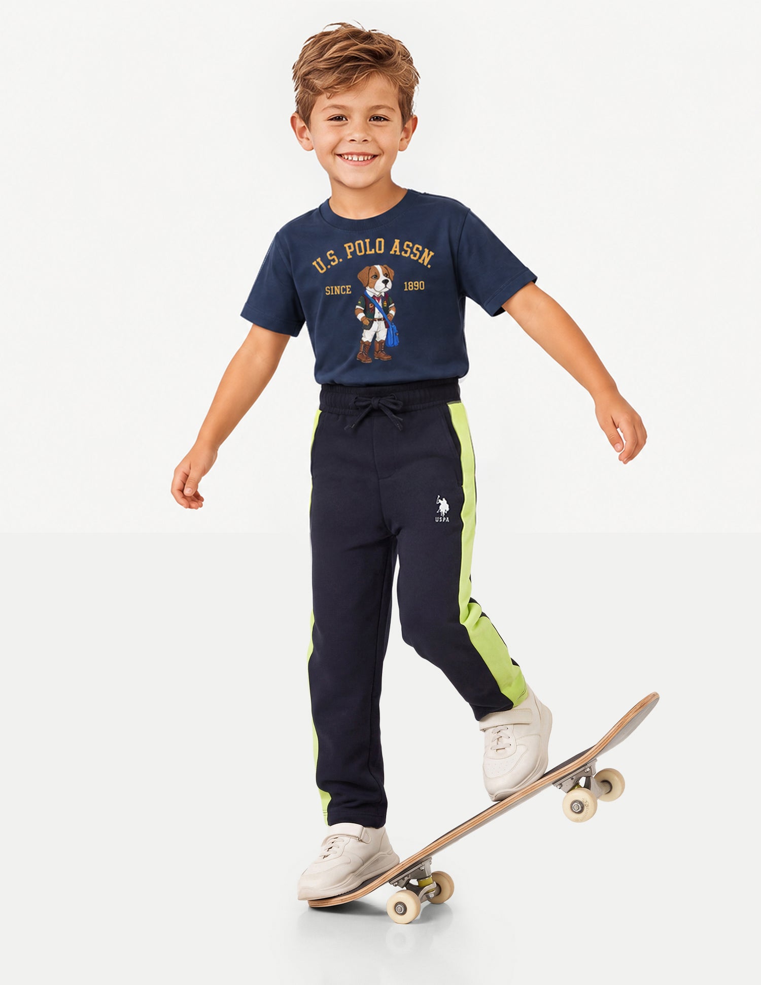 Mid Rise Regular Fit Track Pants Navy - U.S. Polo Assn. India | Large