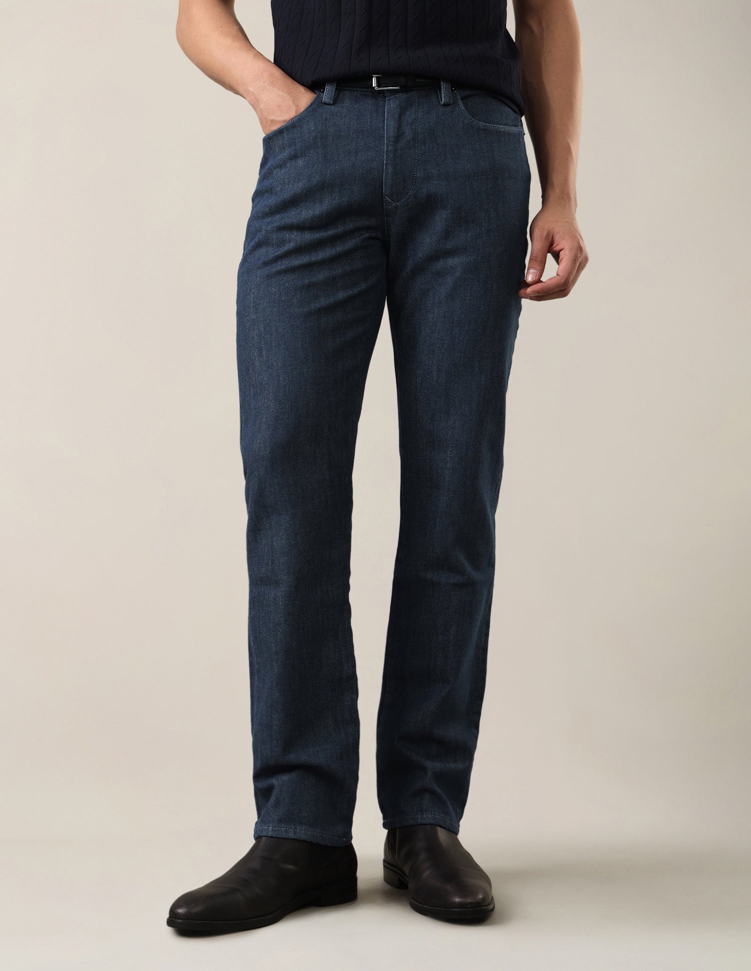 Harold Slim Straight Fit Blue Jeans Blue - U.S. Polo Assn. India | Large