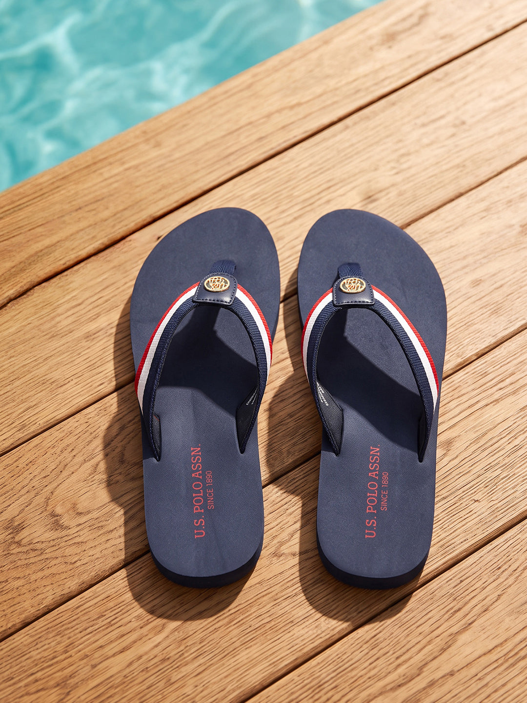 Miyabi Striped Flip Flops