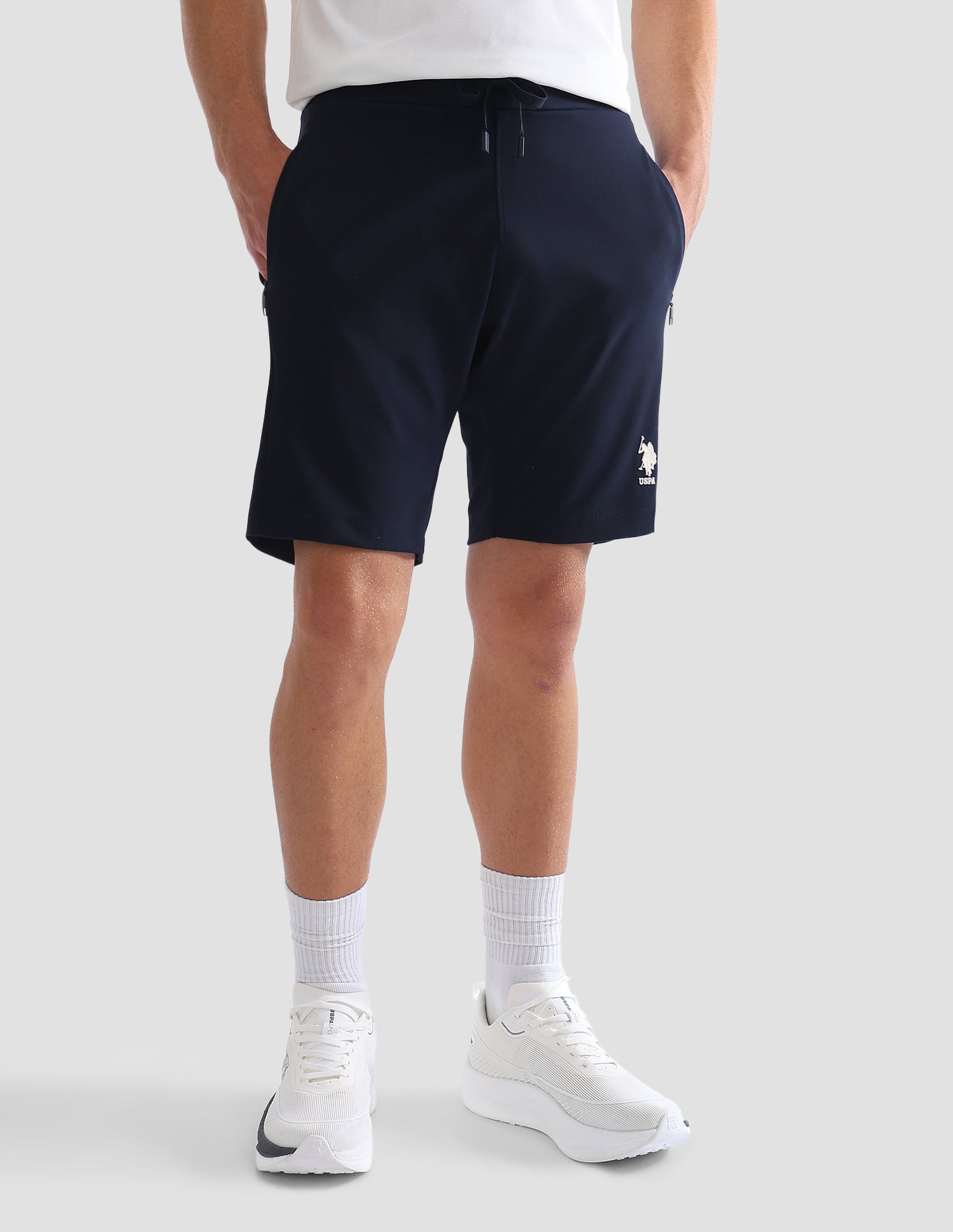 Slim Fit Mid Rise Active Shorts