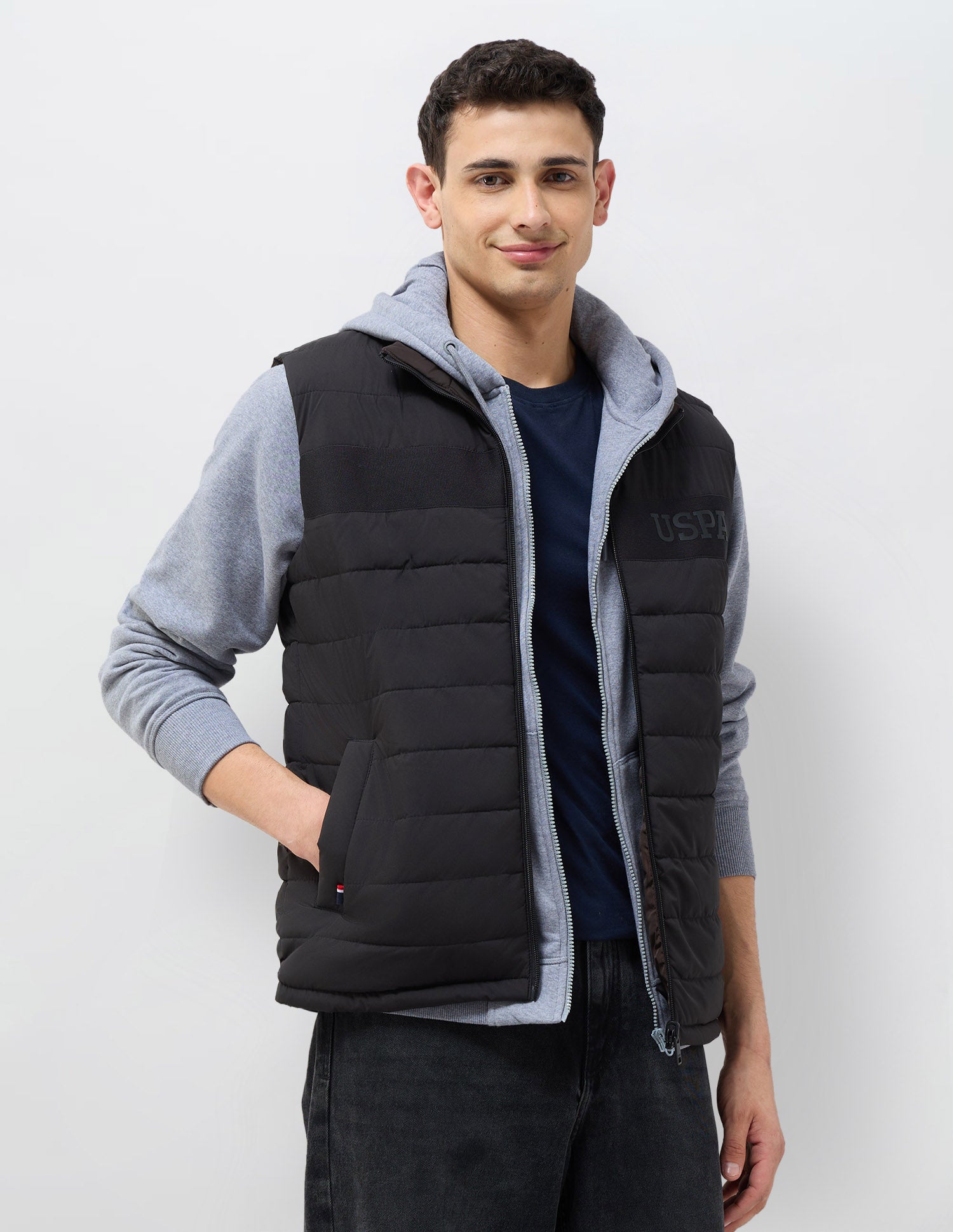 Solid Regular Fit Reversible Jacket