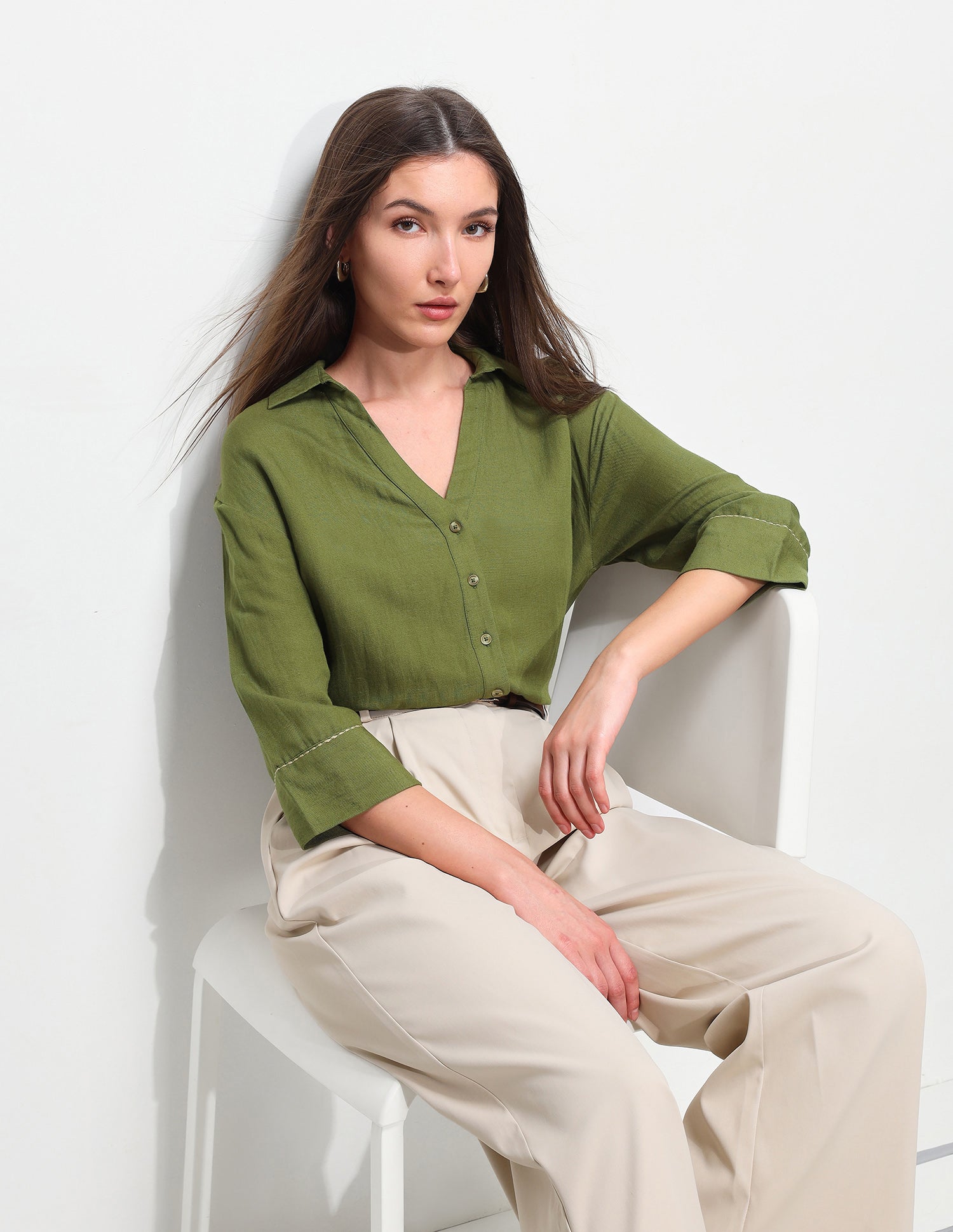 Solid Relaxed Fit Shirt