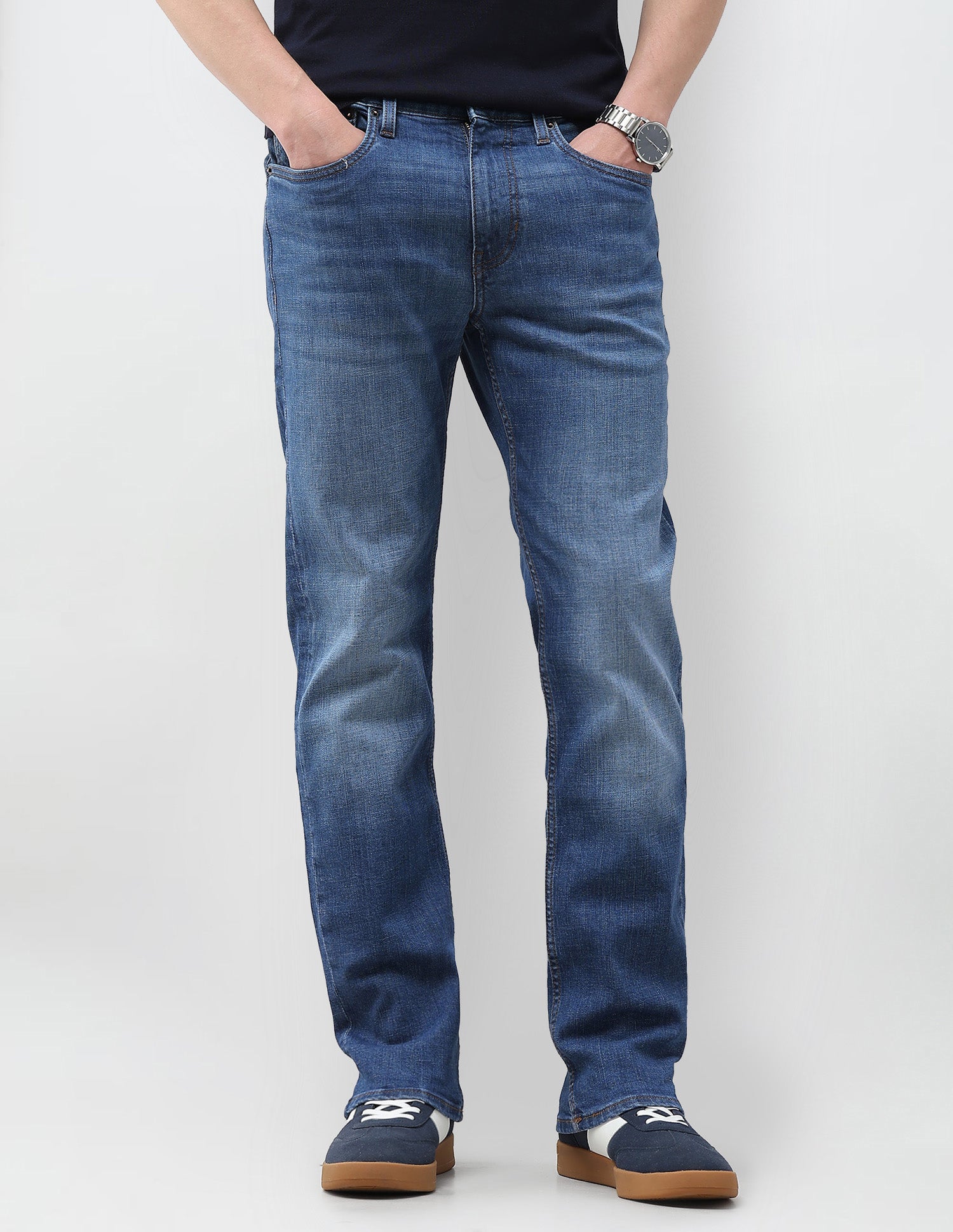 Harold Slim Straight Fit Blue Jeans