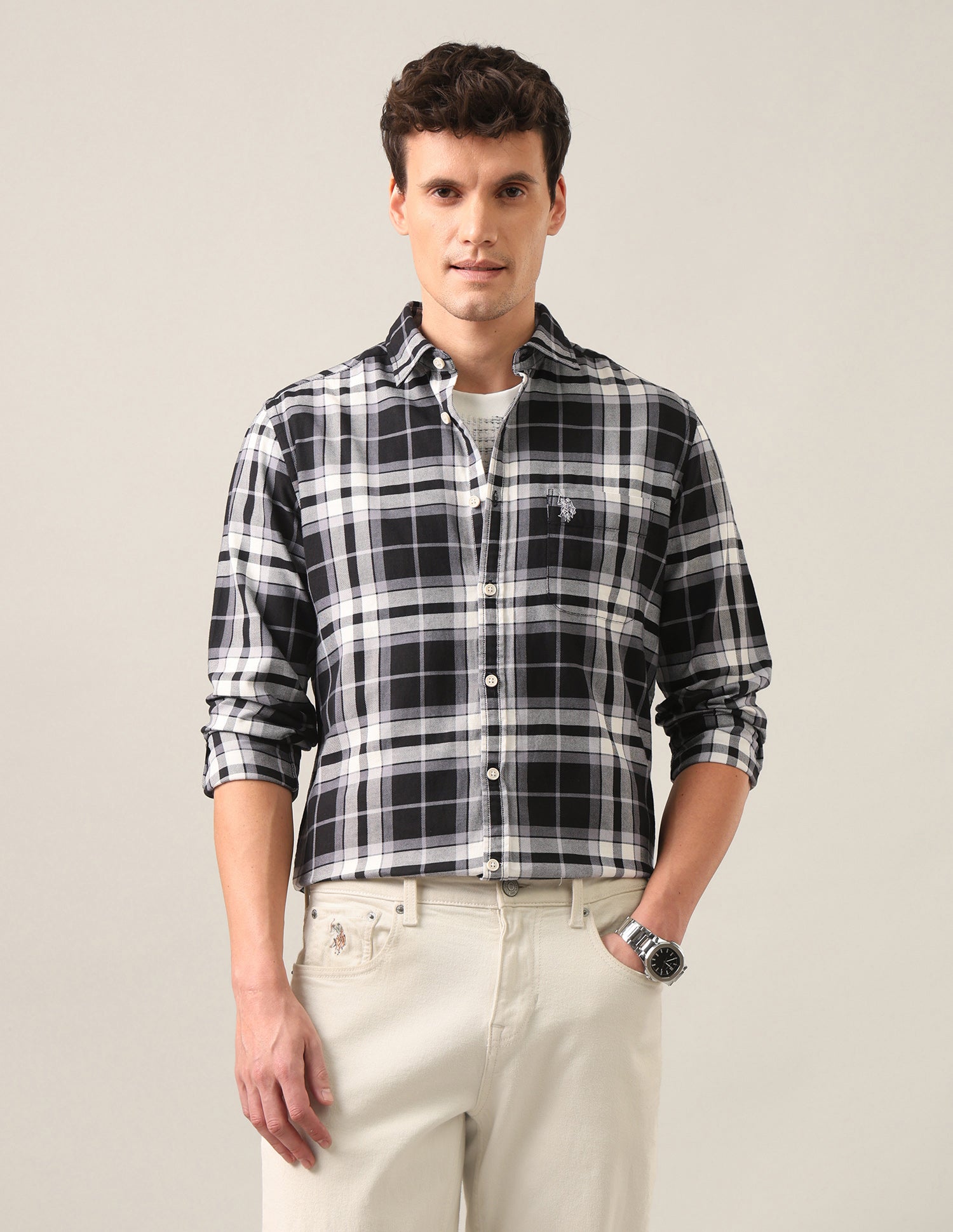 Tartan Checked Twill Shirt