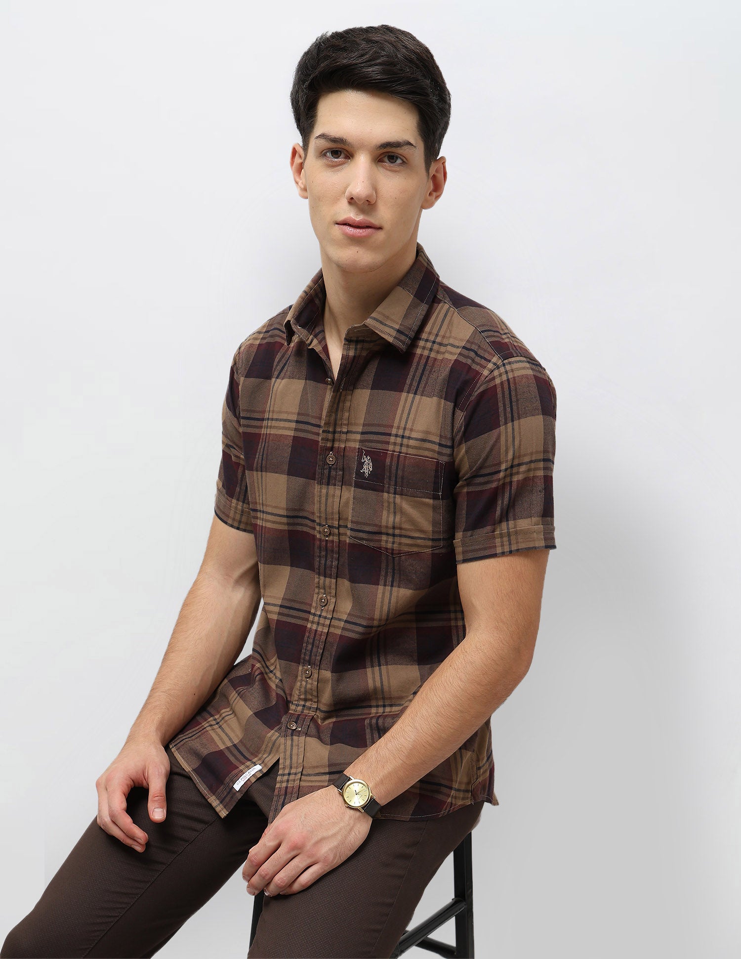 Tartan Checked Twill Shirt
