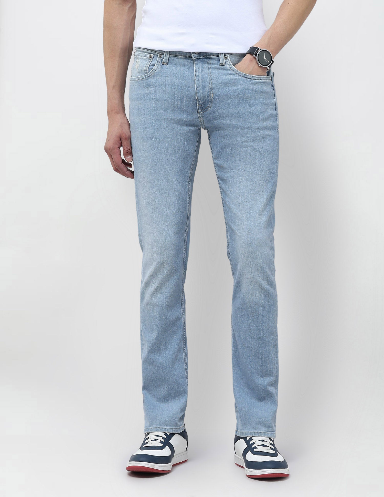 Regallo Skinny Fit Blue Jeans