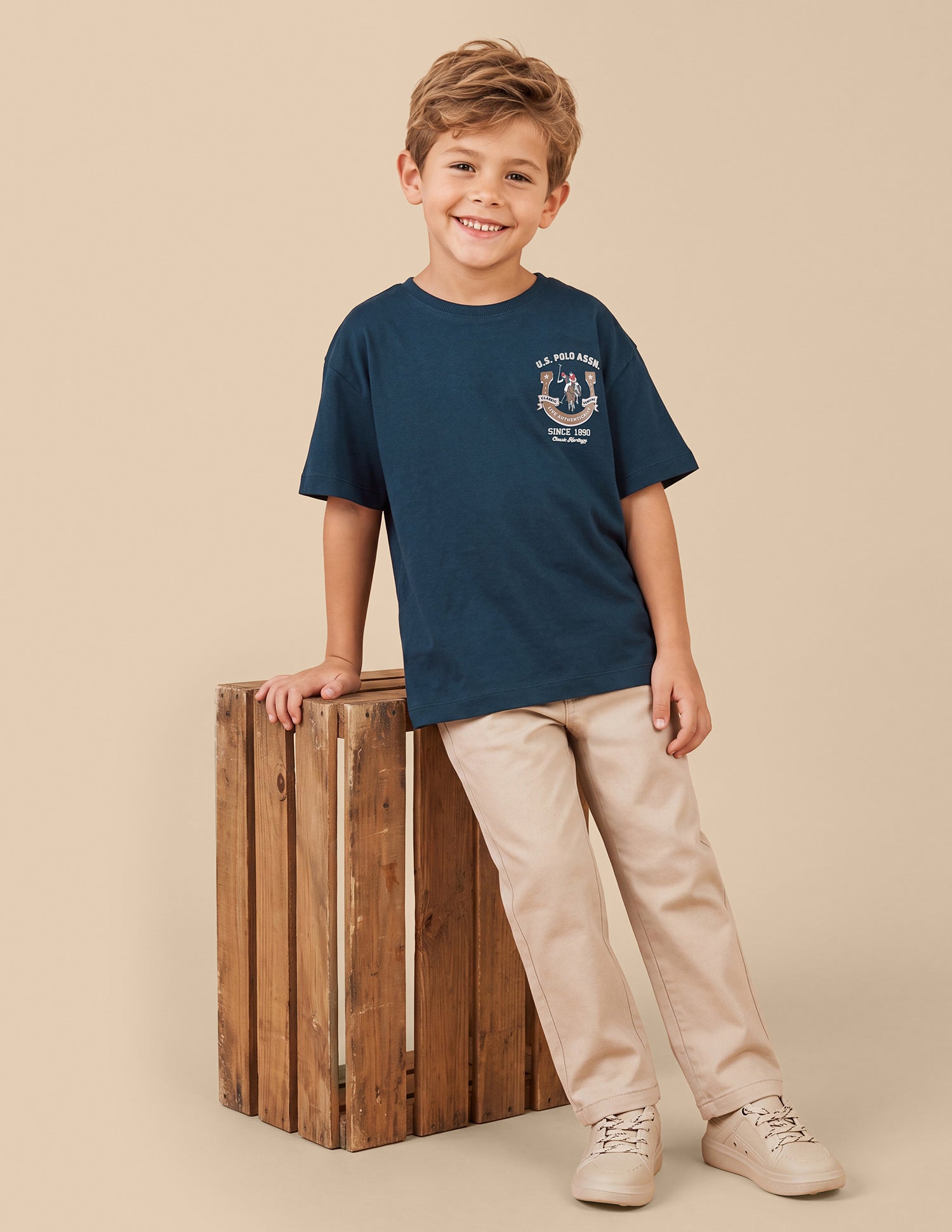 Solid Oversized Fit T-Shirt Teal - U.S. Polo Assn. India | Large