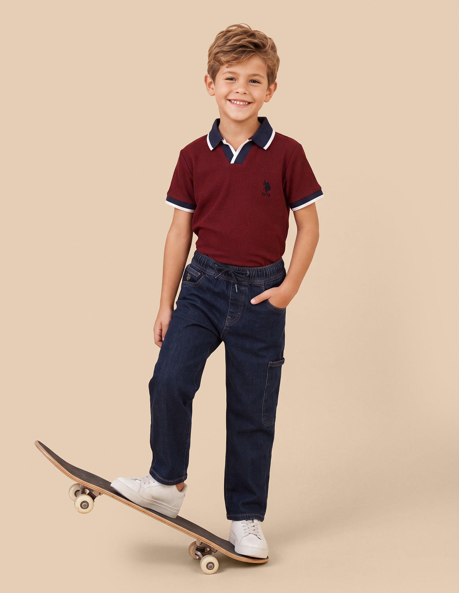 Shawn Relaxed Fit Blue Jeans Dark Blue - U.S. Polo Assn. India | Large