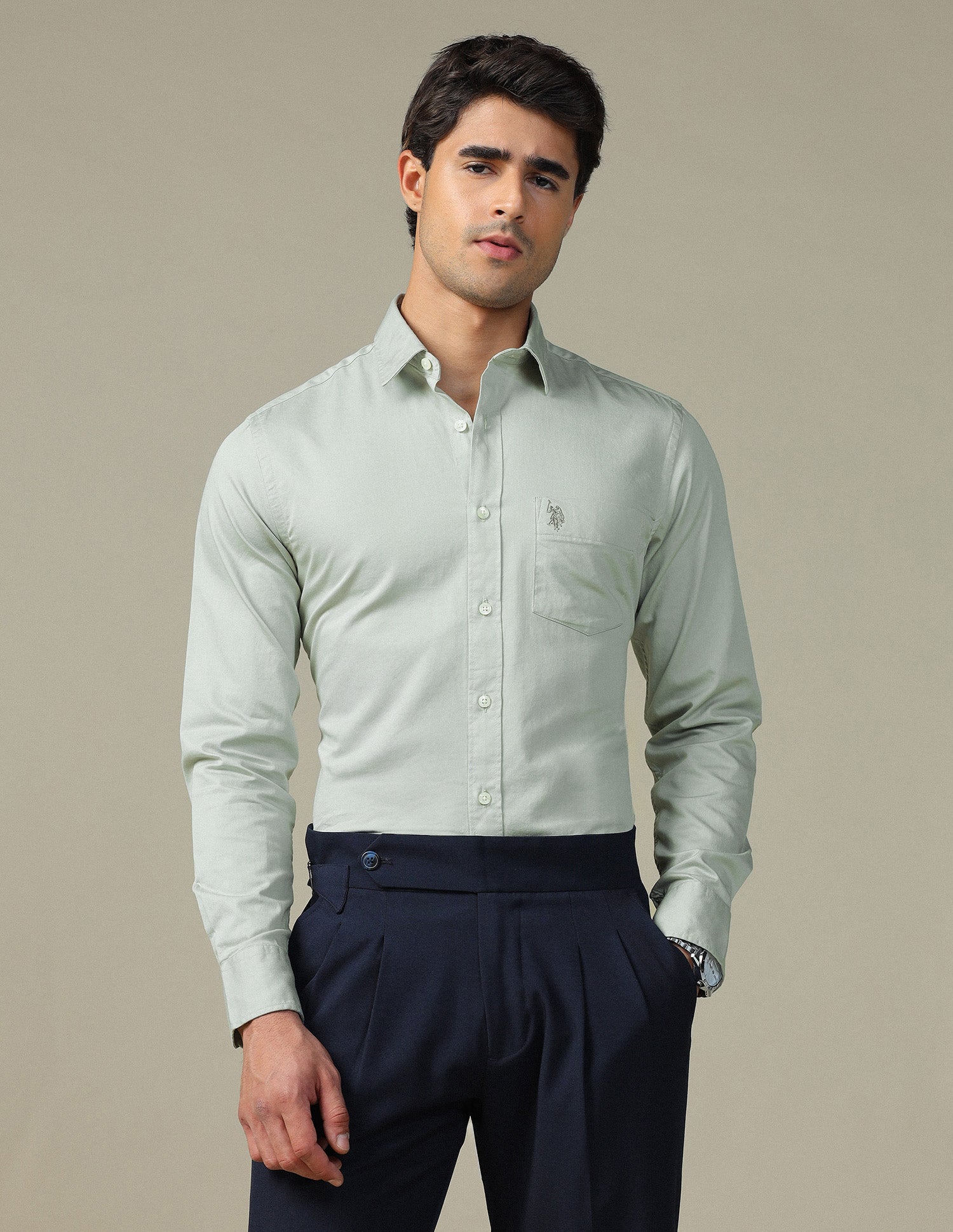 Pure Cotton Tailored Fit Shirt