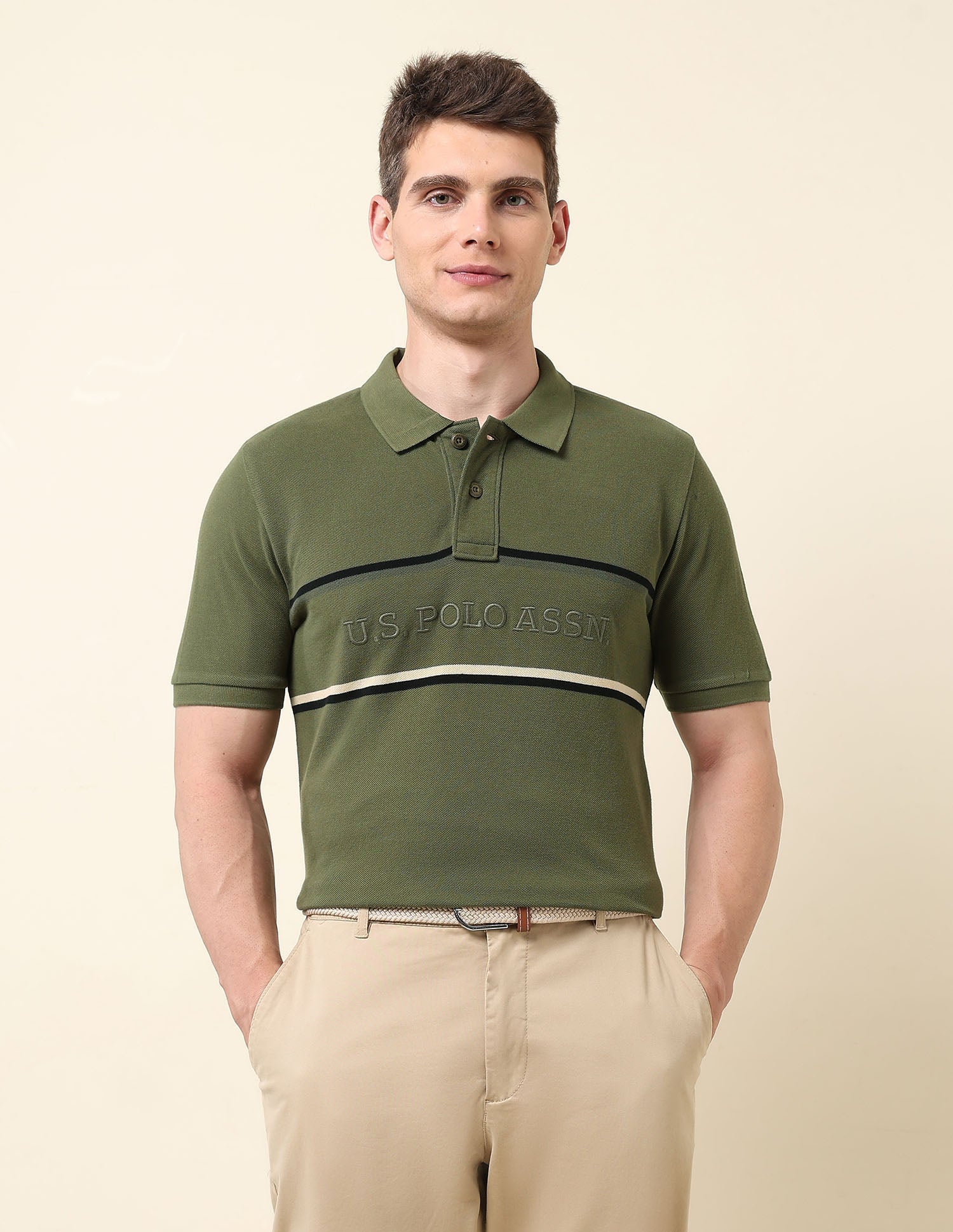 Brand Embroidered Classic Polo Shirt