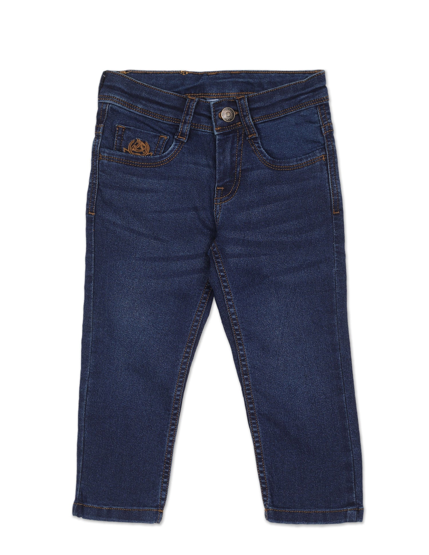Boys Dark Blue Slim Fit Dark Wash Jeans Dark Blue - U.S. Polo Assn. India | Large