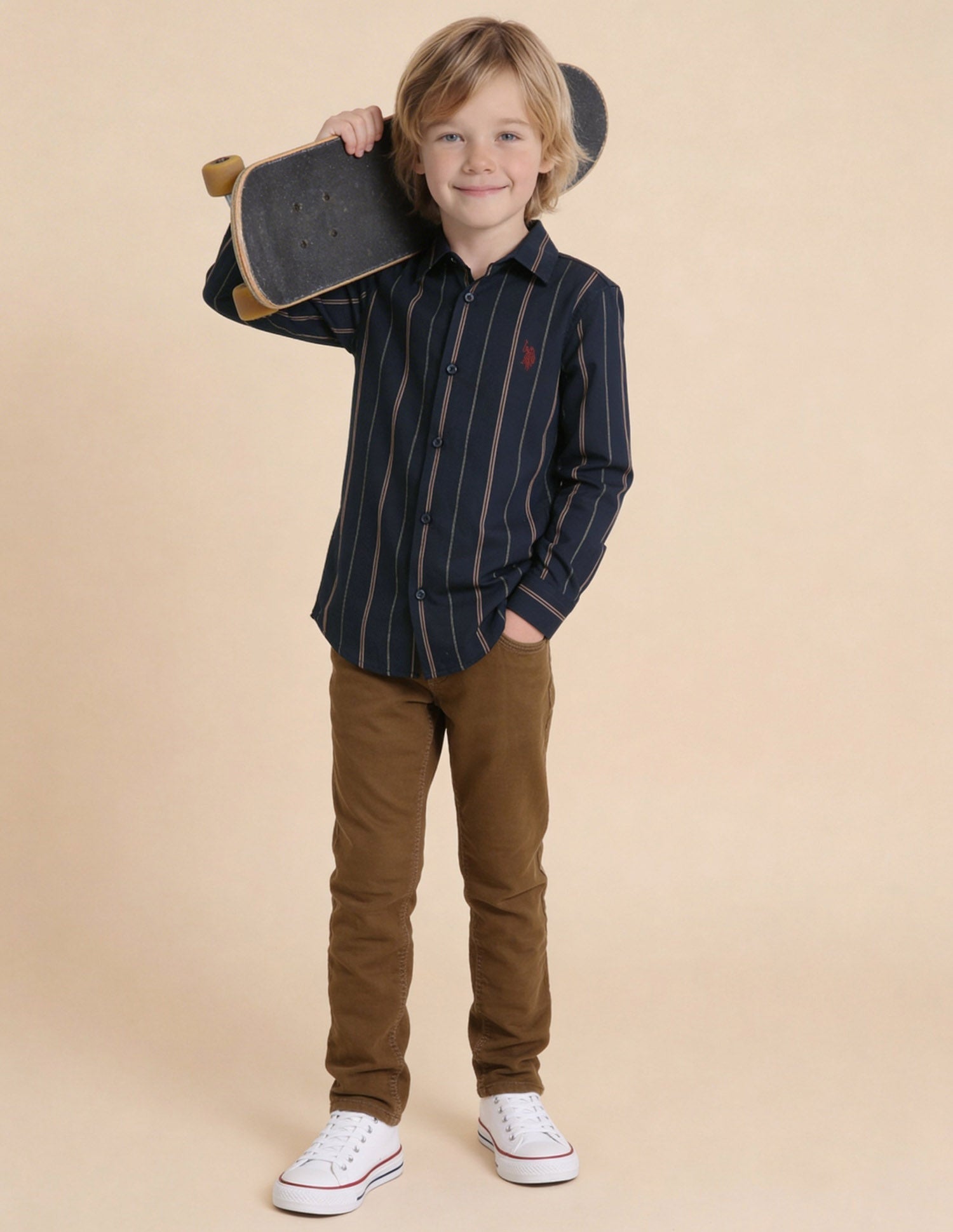 Vertical Striped Regular Fit Shirt