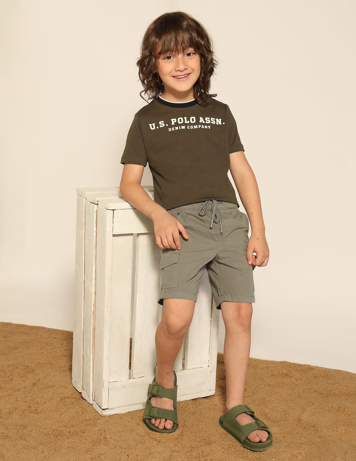 Boys Twill Cargo Shorts