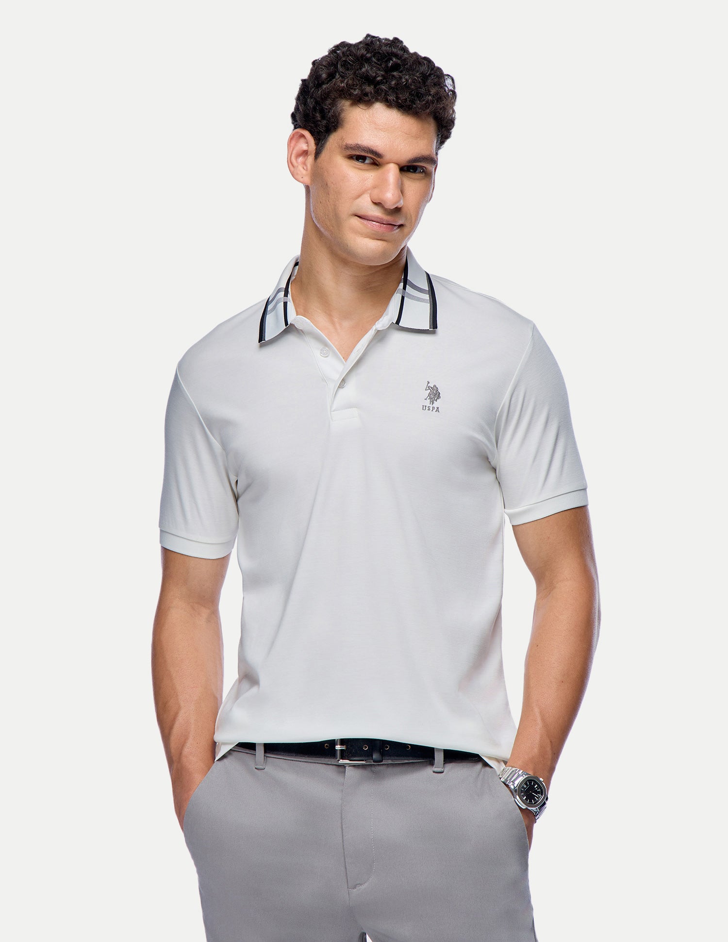 Solid Slim Fit Polo Shirt