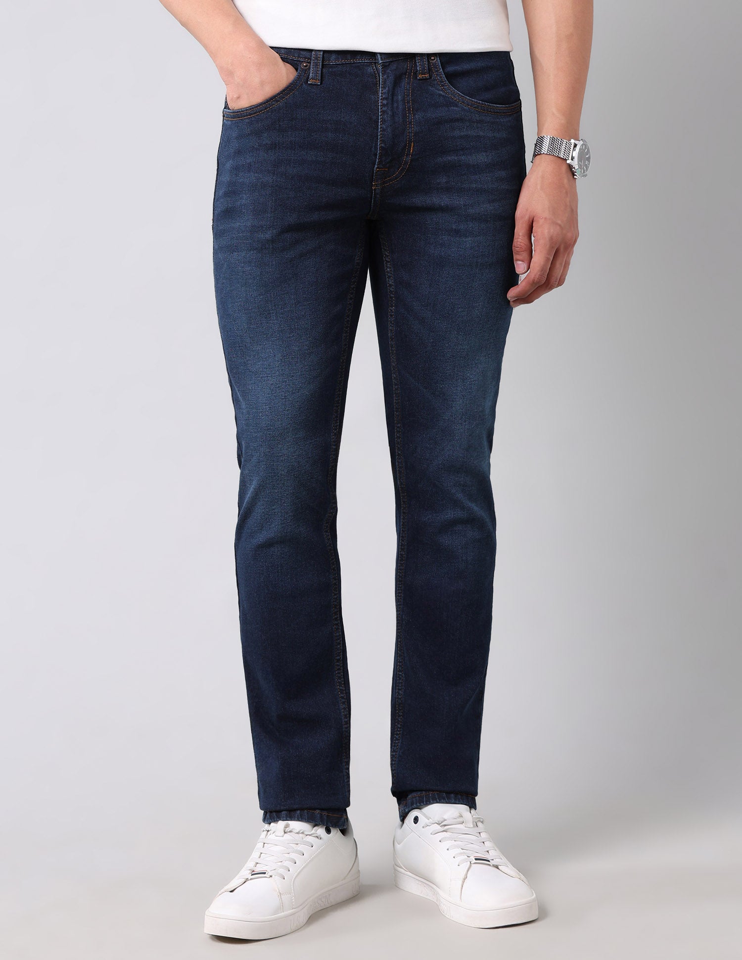 Regallo Skinny Fit Blue Jeans Blue - U.S. Polo Assn. India | Large