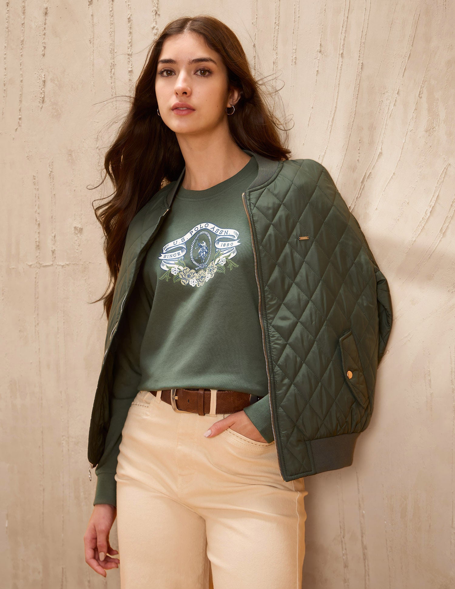 Brand Printed Regular Fit Sweatshirt