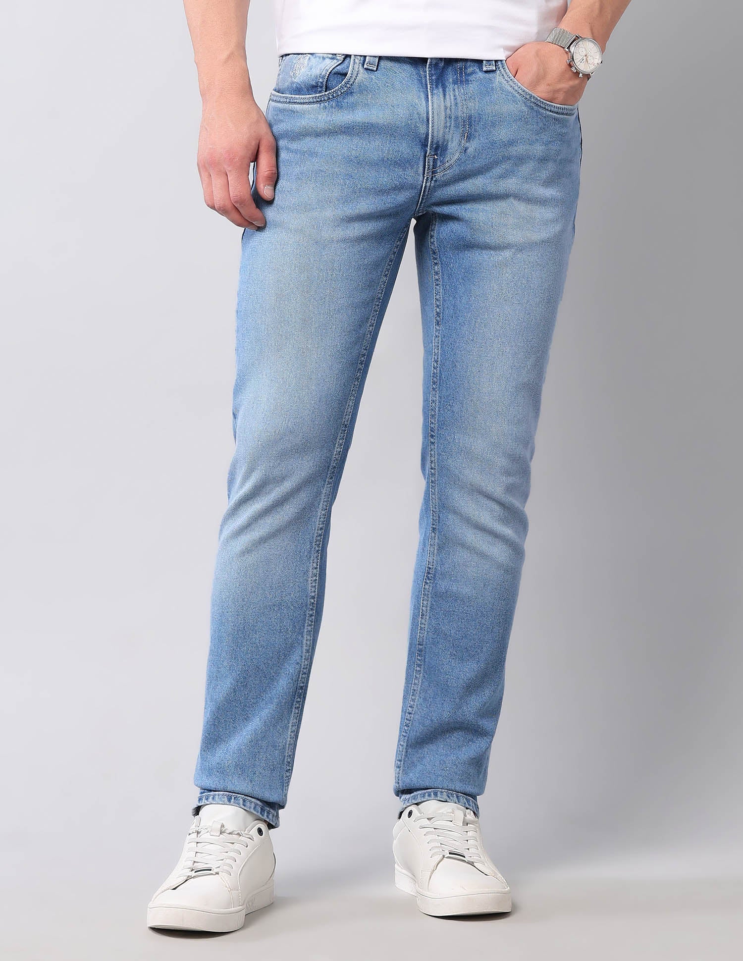 Regallo Skinny Fit Blue Jeans