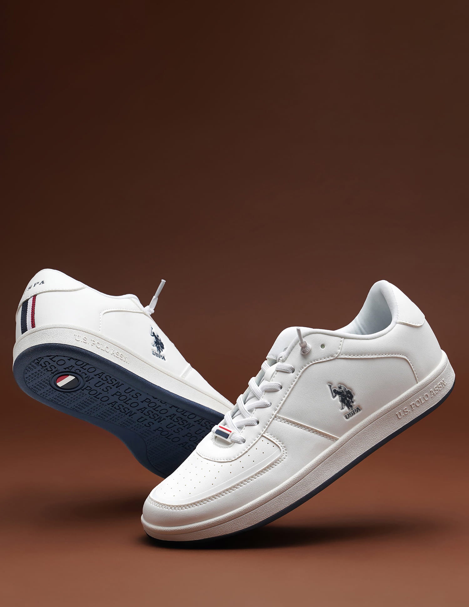 Men Solid Rein 3.0 Sneakers Off White - U.S. Polo Assn. India | Large