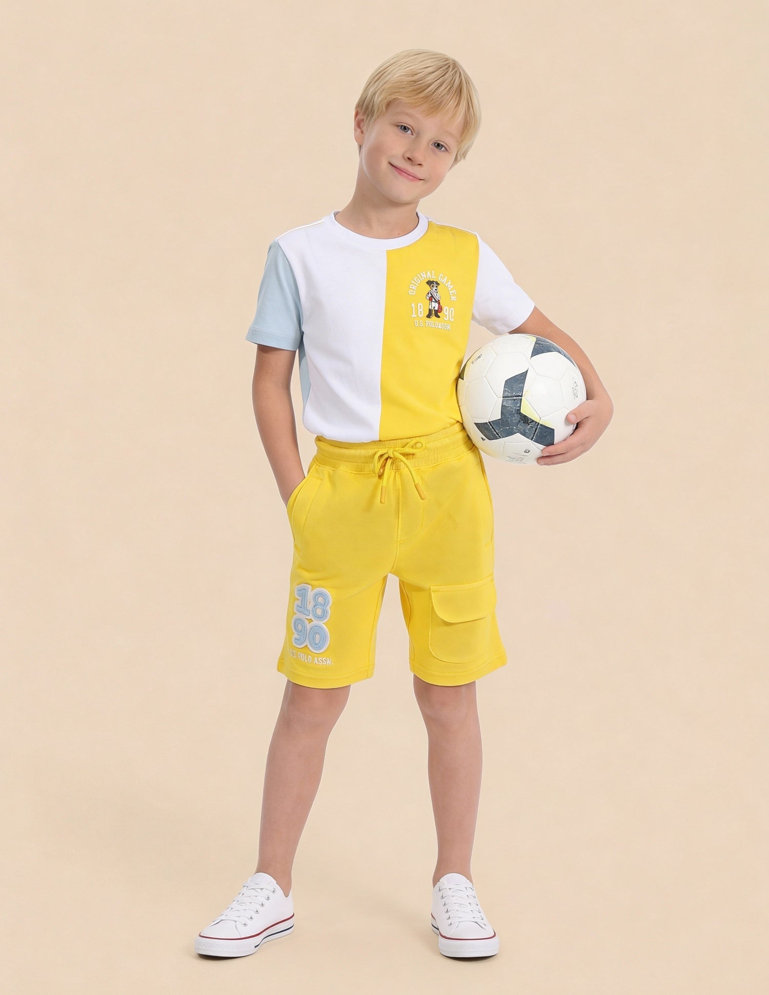 Brand Embroidered Regular Fit Shorts