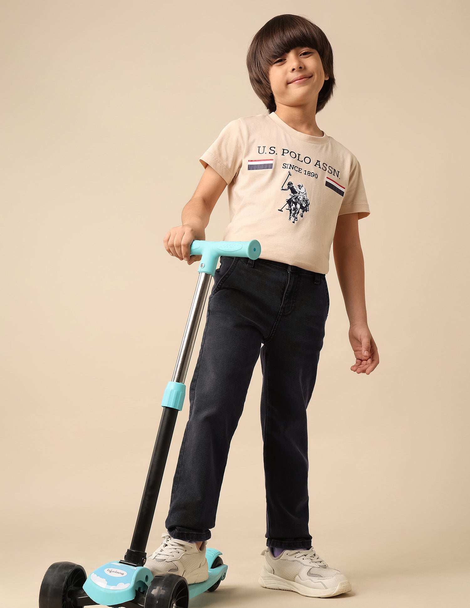 Boys Stone Washed Relaxed Fit Jeans