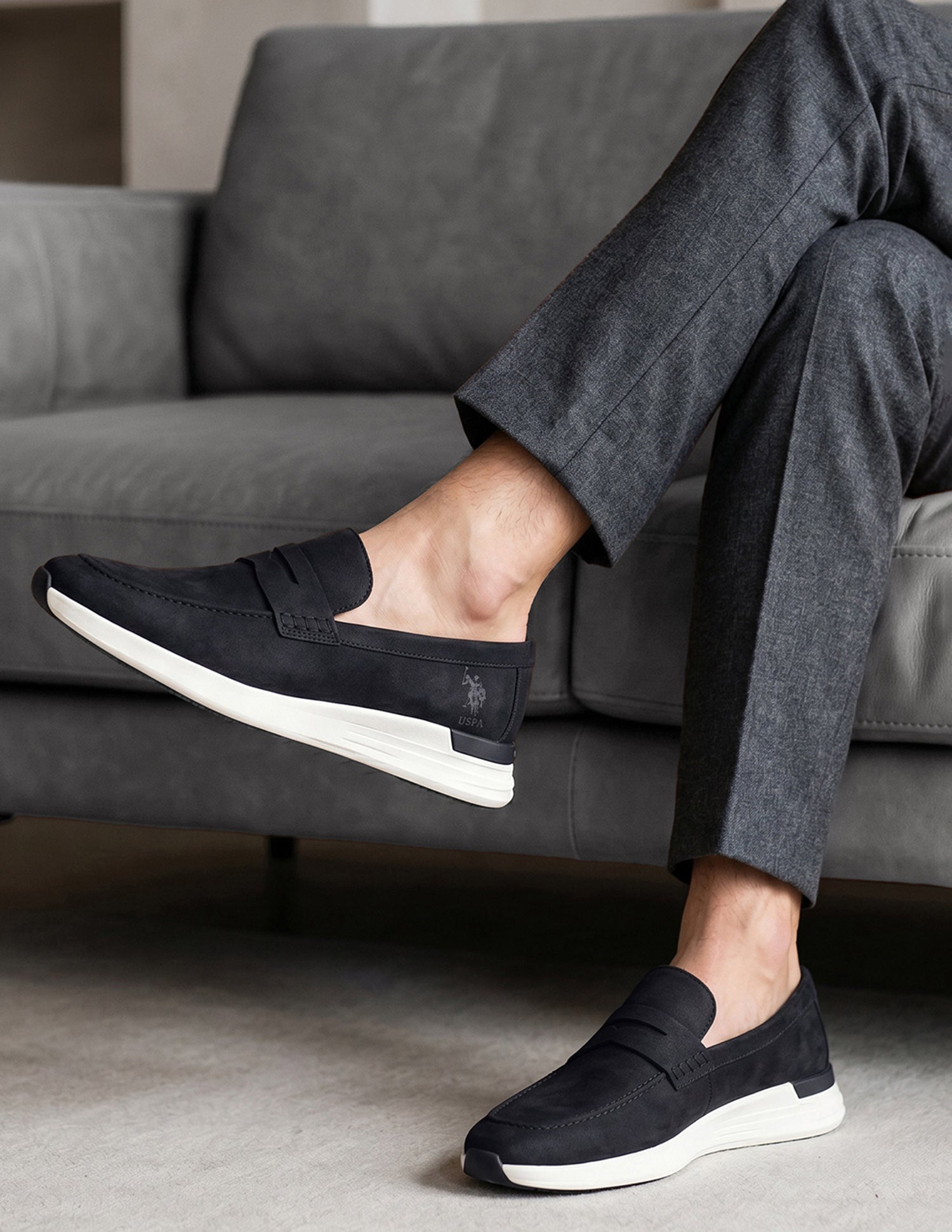Slip-Ons Burge Loafers Black - U.S. Polo Assn. India | Large
