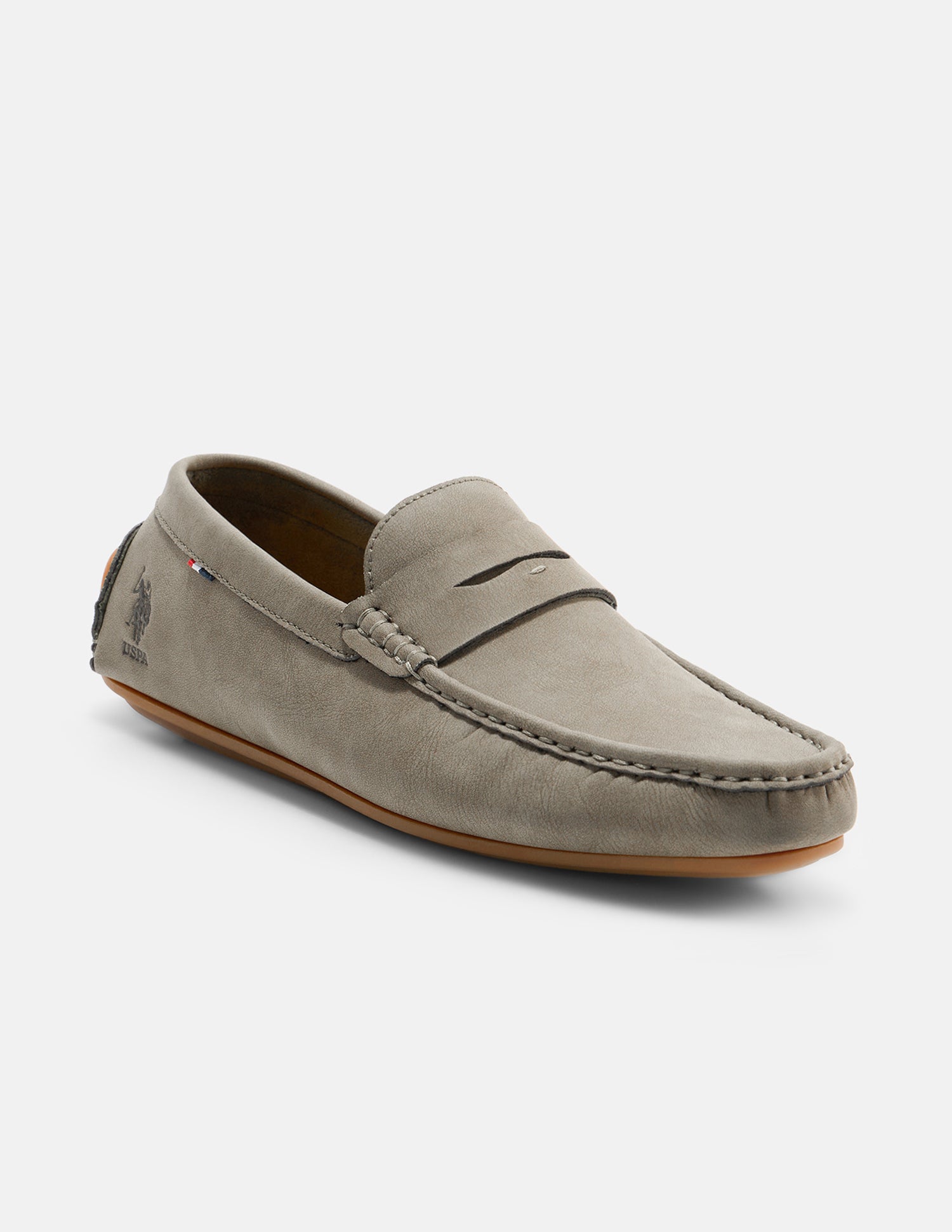Round Toe Elric Loafers Olive - U.S. Polo Assn. India | Large