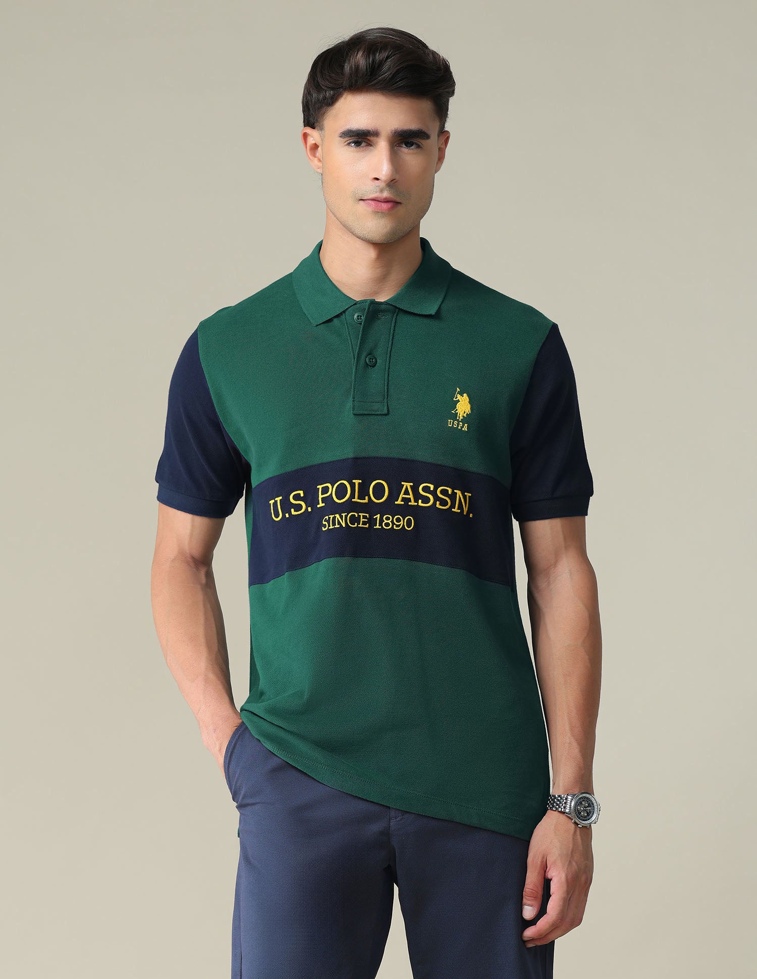 Embroidered Rugby Polo Shirt