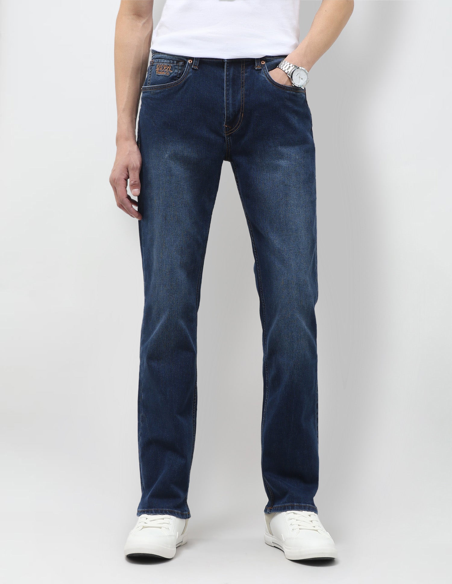 Harold Slim Straight Fit Blue Jeans