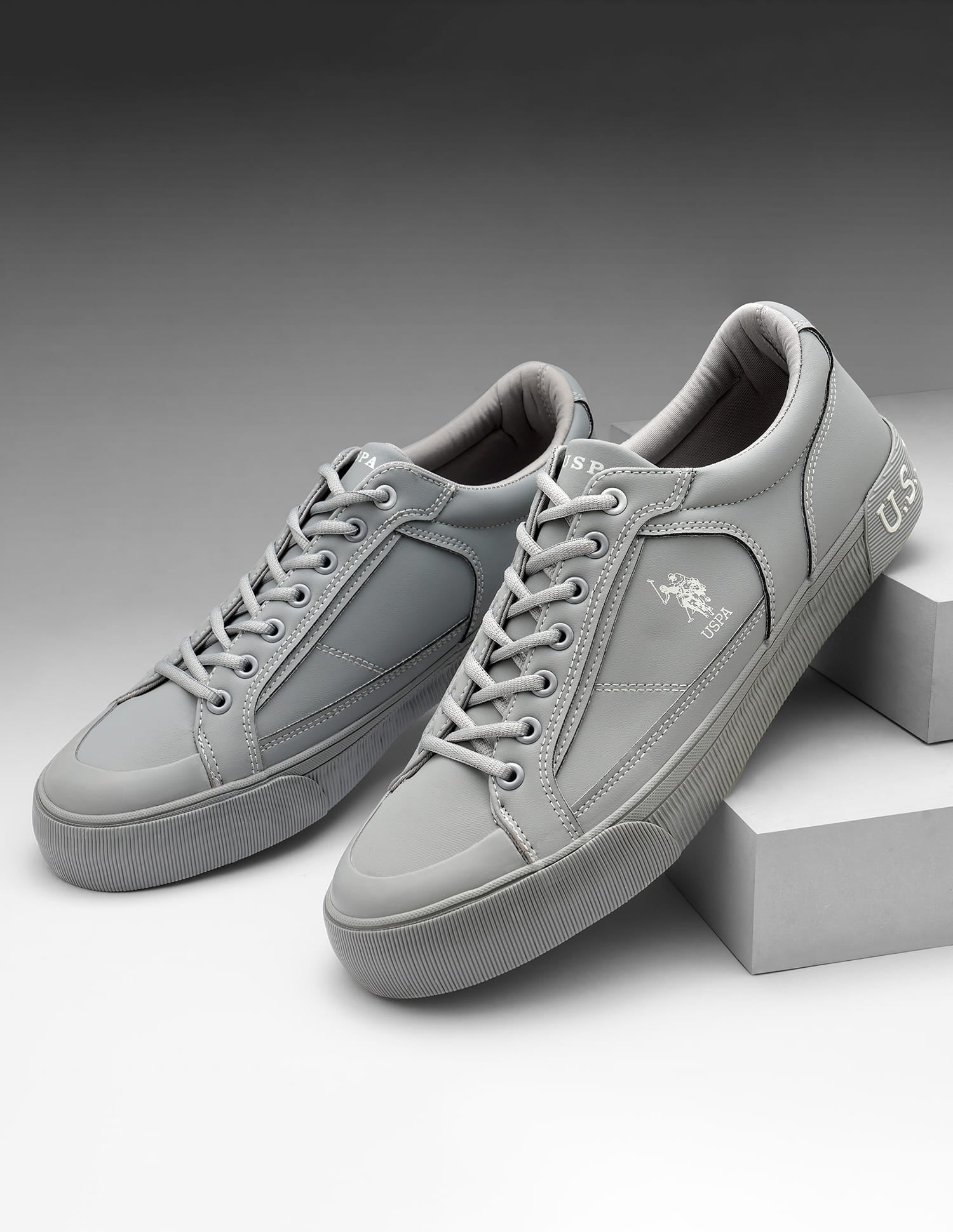 Men Lace-Ups Ruben 3.0 Sneakers Grey - U.S. Polo Assn. India | Large