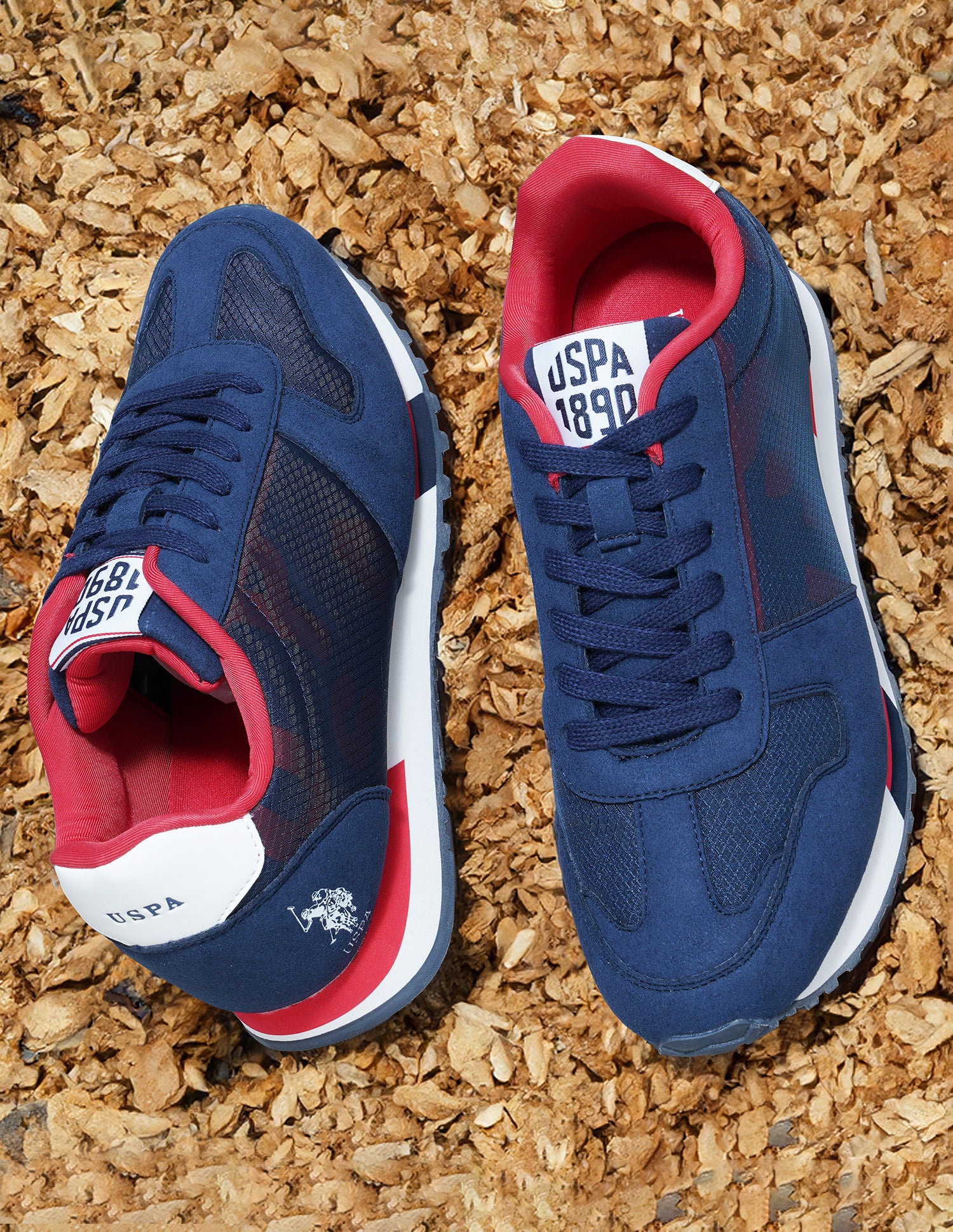 Men Bart Navy Retro Sneakers