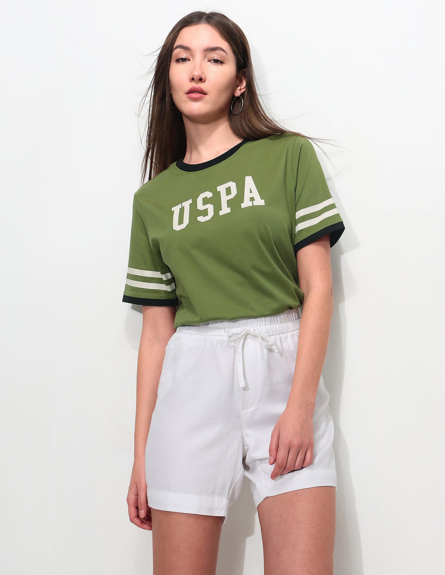 Boxy Fit Brand Printed T-Shirt