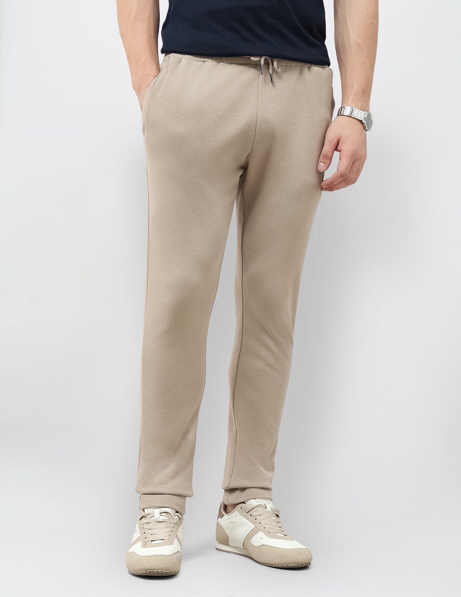 Solid Regular Fit Track Pants