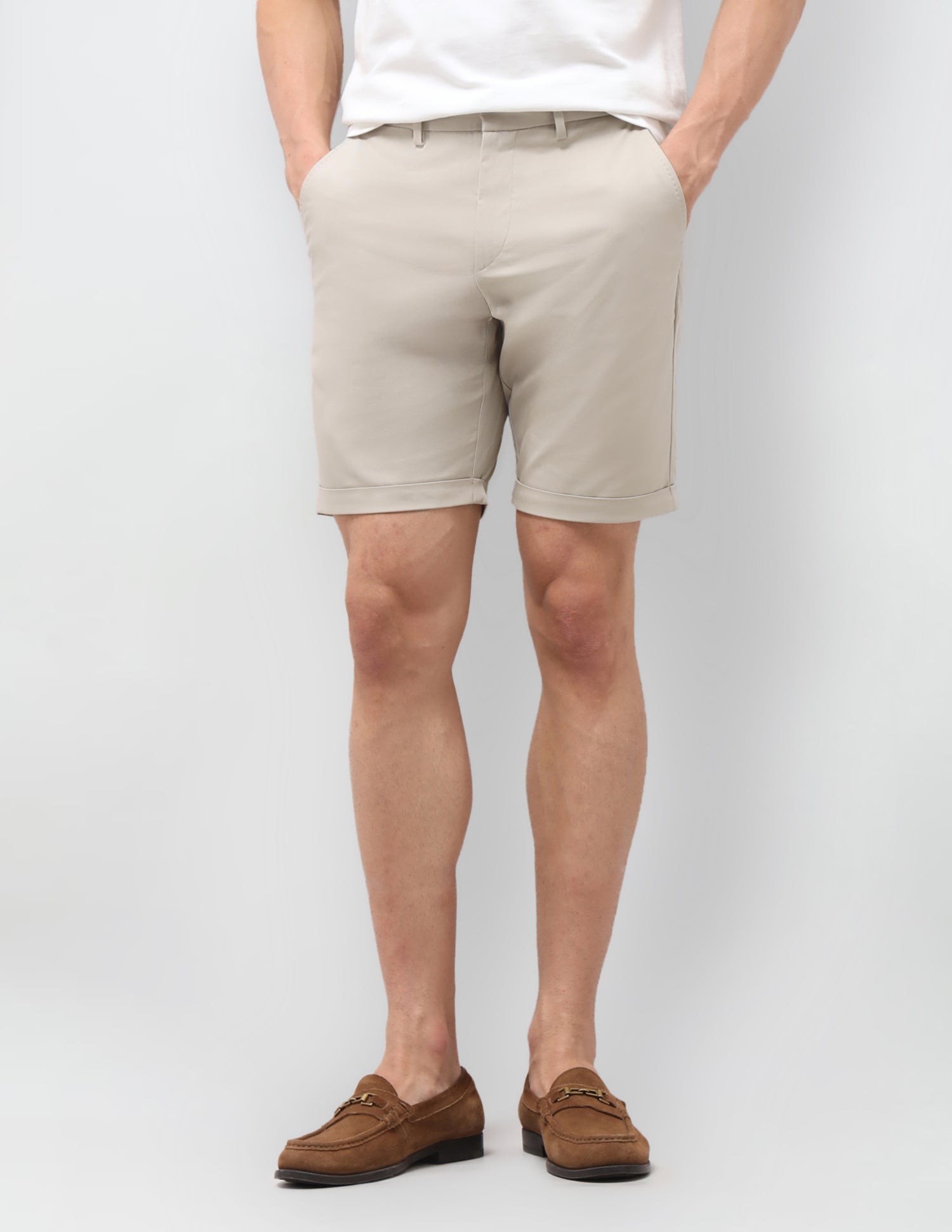 Slim Fit Twill Shorts