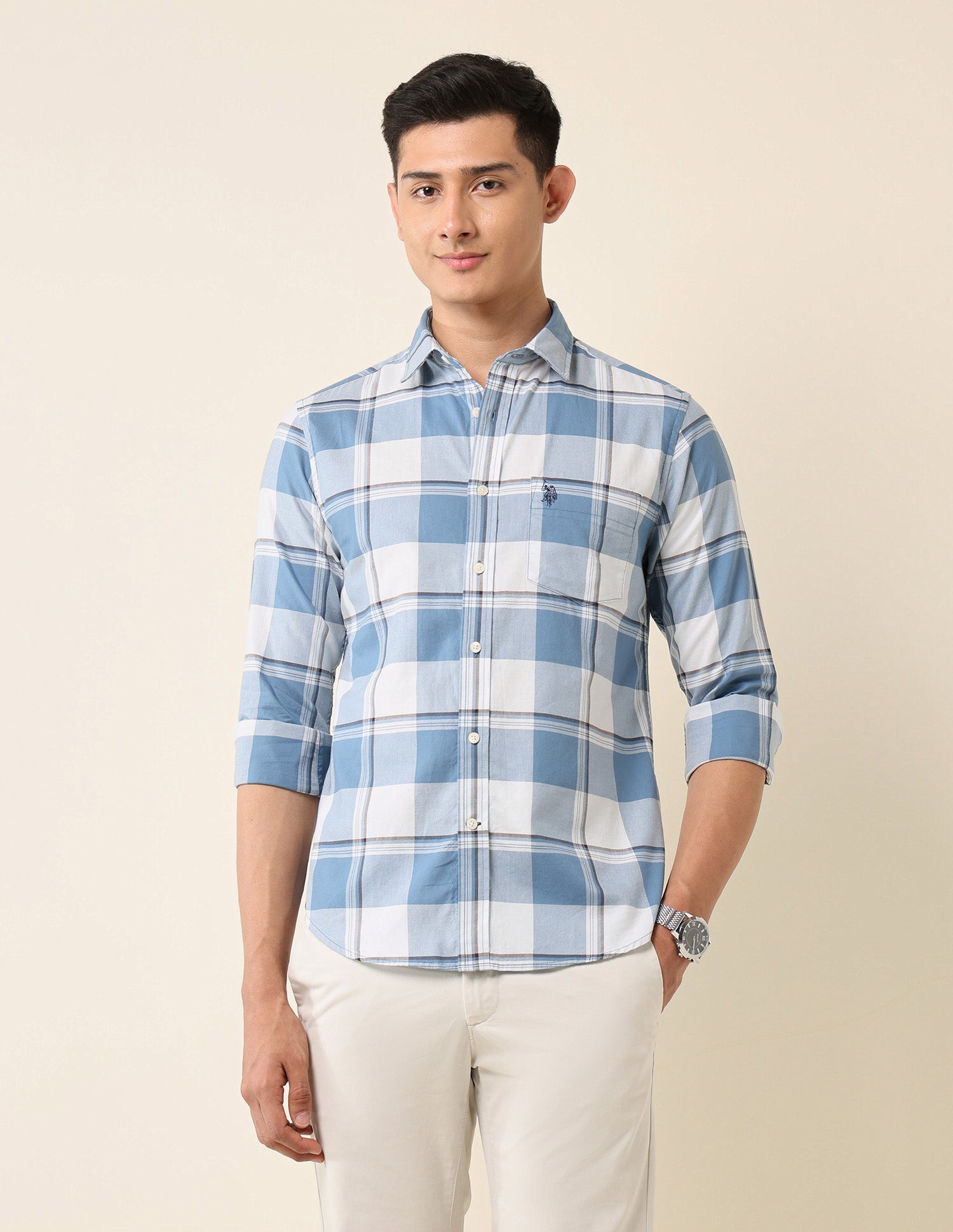 Buffalo Checked Pure Cotton Shirt