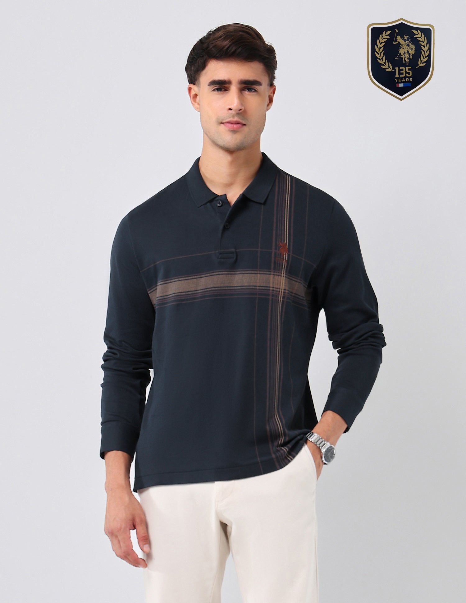 Checked Regular Fit Polo Shirt