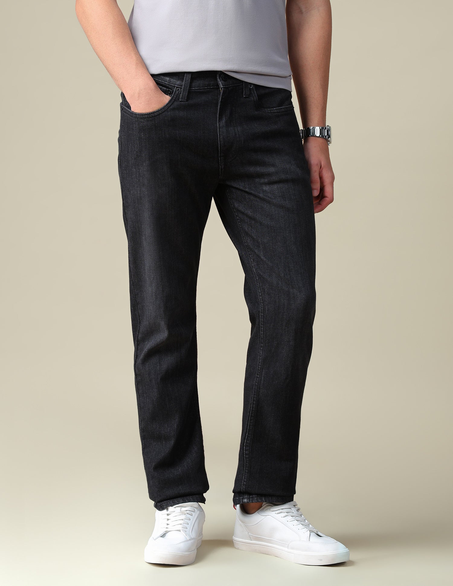 Harold Slim Straight Fit Black Jeans Black - U.S. Polo Assn. India | Large