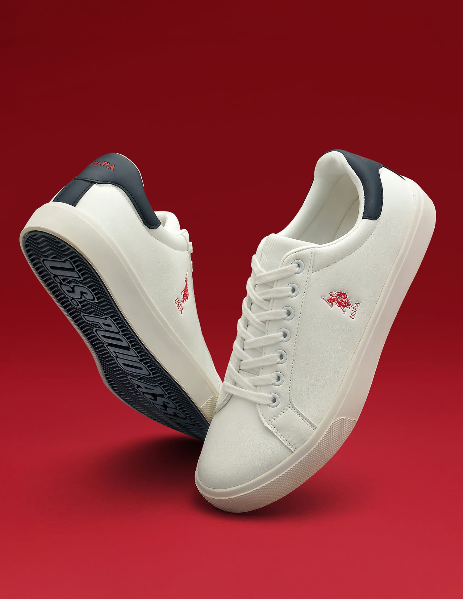 Men Madryn 3.0 Low Top Sneakers Off White - U.S. Polo Assn. India | Large