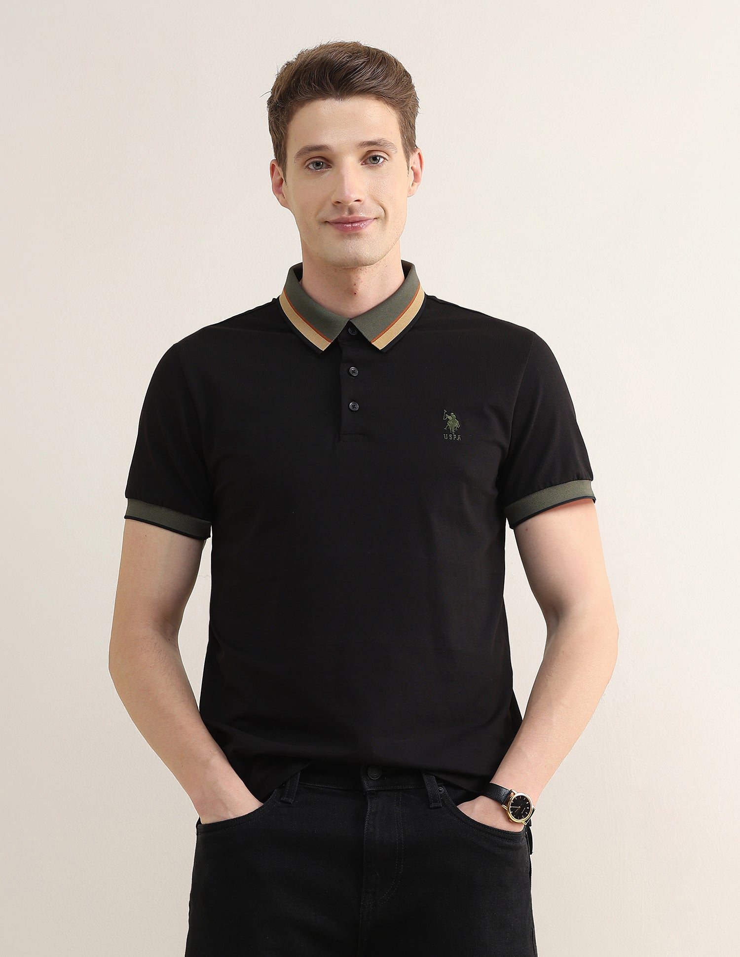 Solid Slim Fit Polo Shirt
