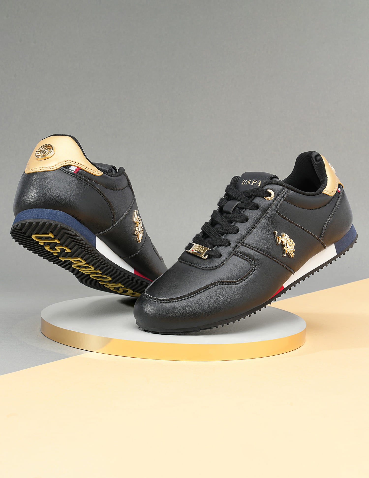 Women Round Toe Sorrento 2.0 Sneakers Black - U.S. Polo Assn. India | Large
